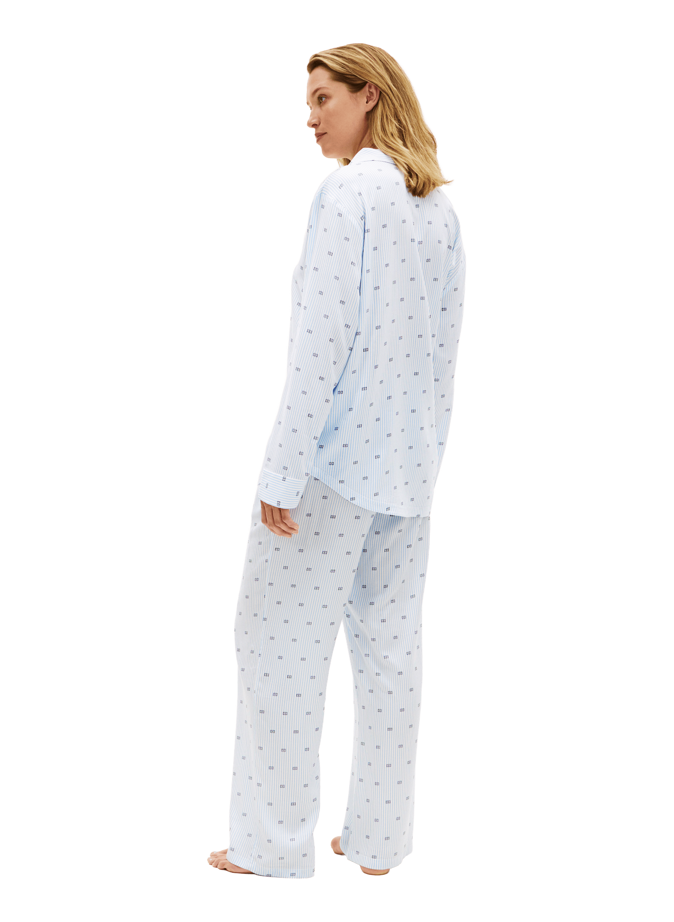 Printed pajama shirt TOMMY HILFIGER Blue