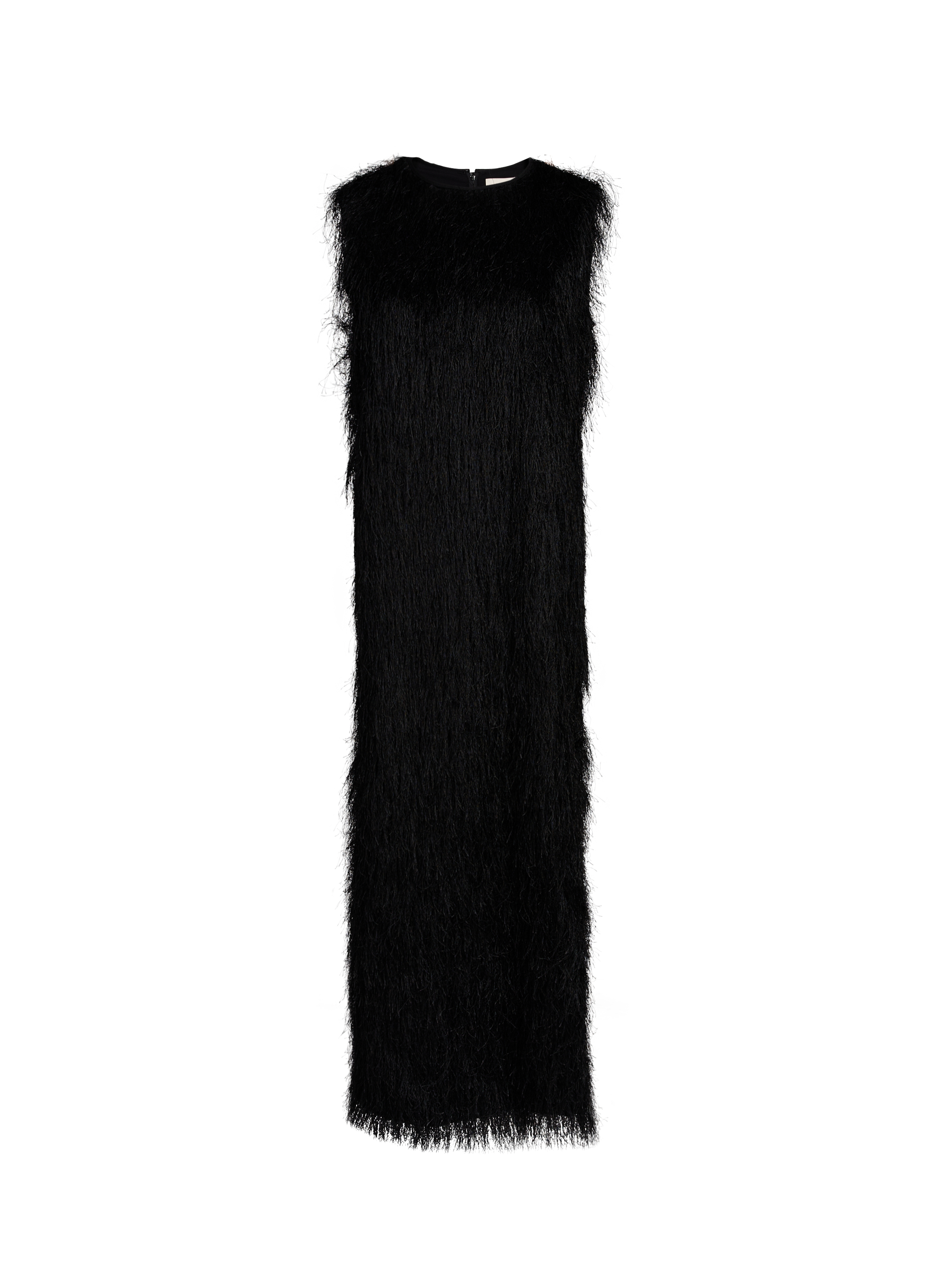 Long dress with delicate fringes LOULOU DE SAISON Black