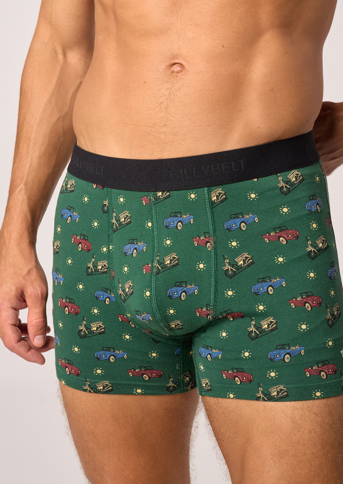 Boxer en coton biologique BILLYBELT Vert