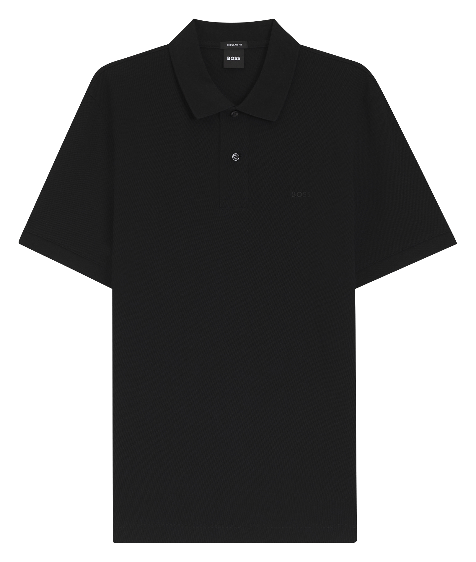 Polo manches courtes droit uni BOSS Noir