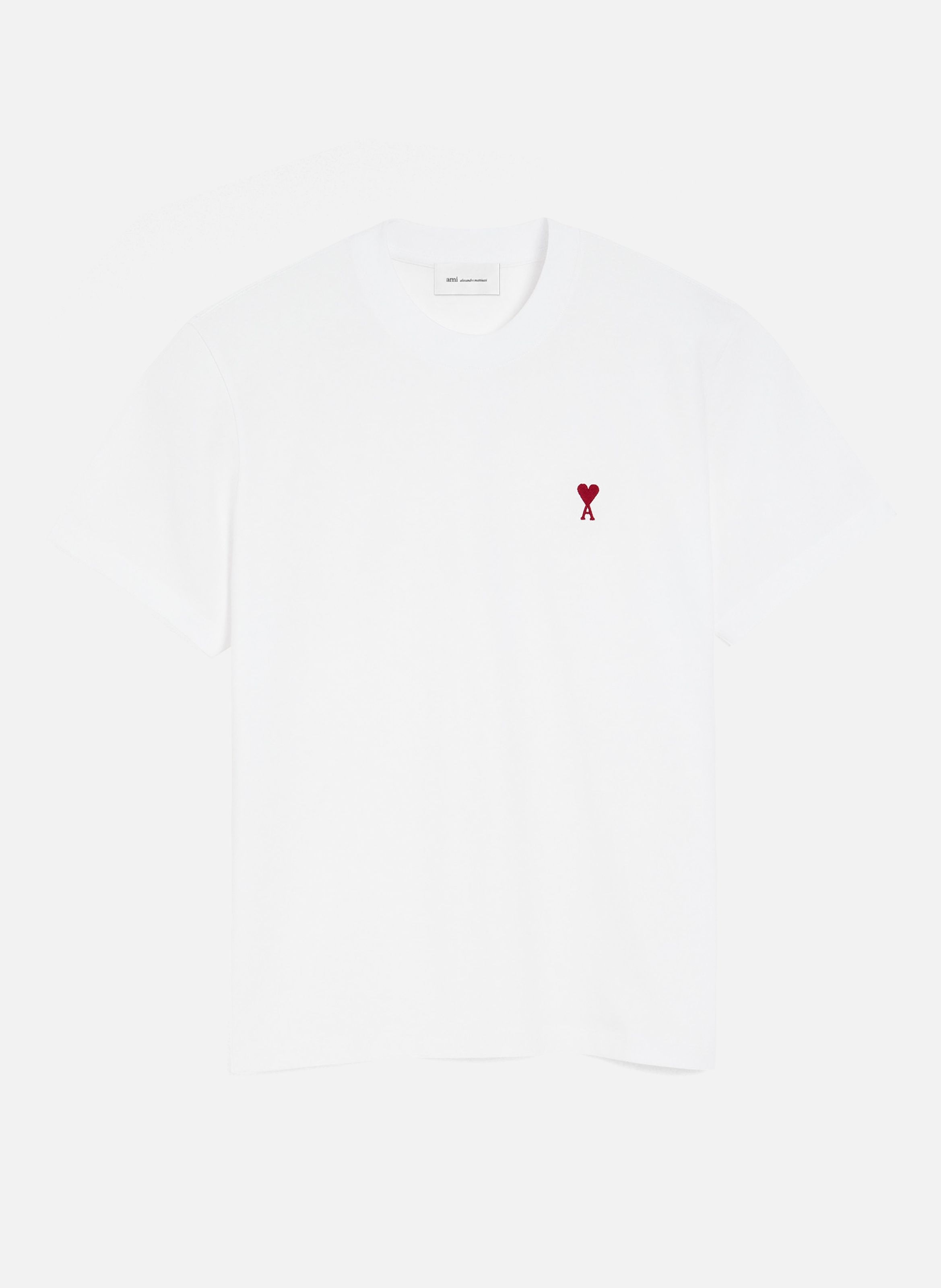 T-shirt Ami de Coeur Rouge unisexe AMI PARIS Blanc