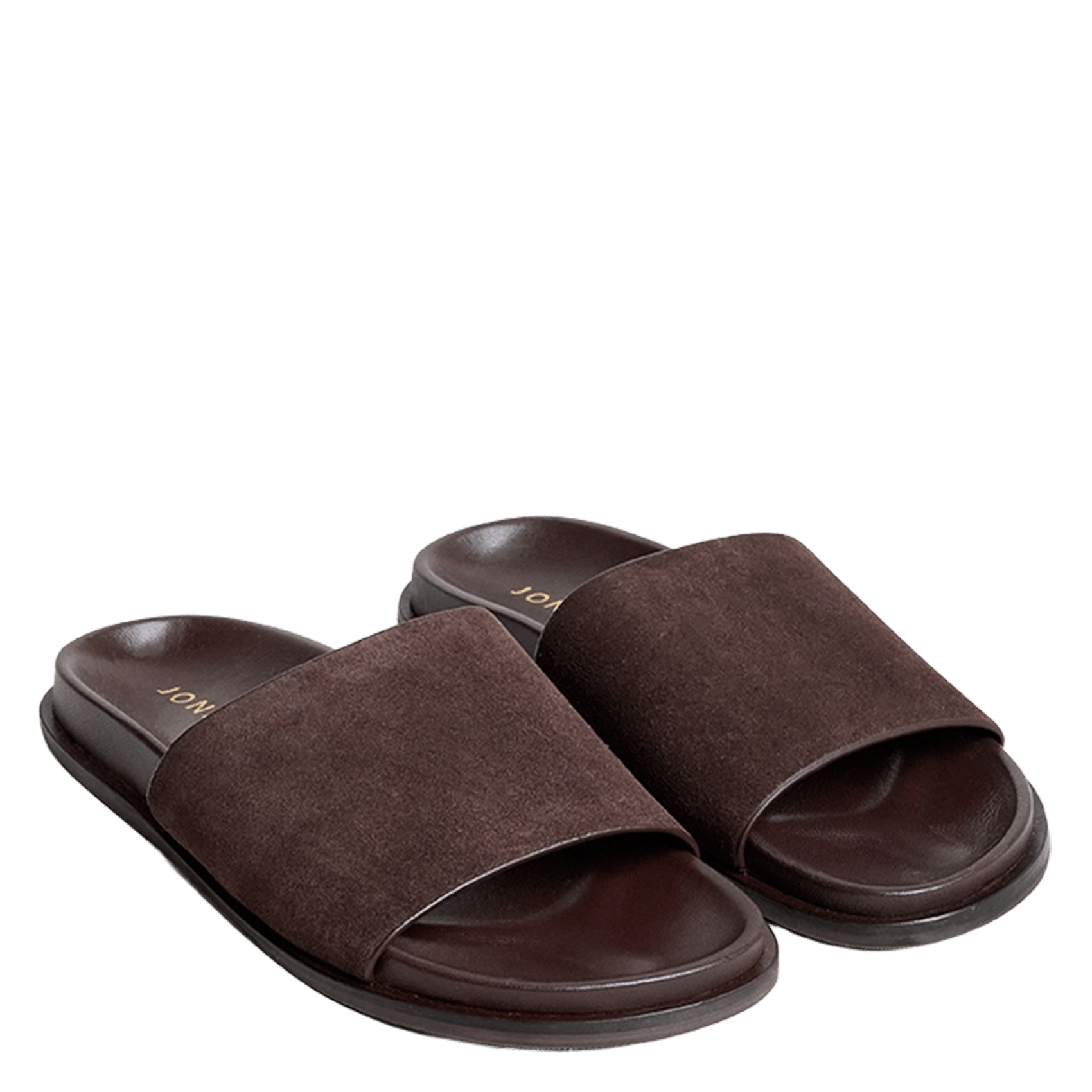 Sandales plates en cuir warner JONAK Marron
