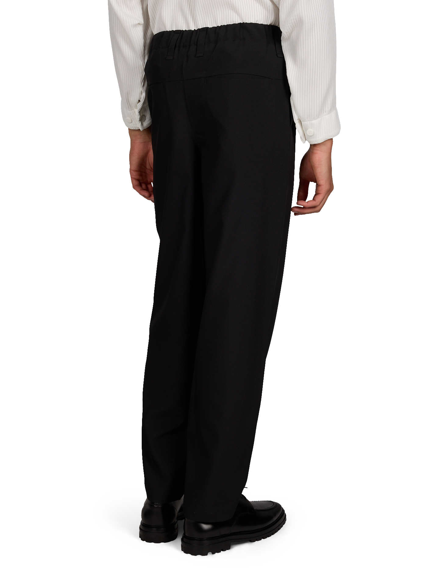 Wide-leg trousers in solid color ISSEY MIYAKE Black