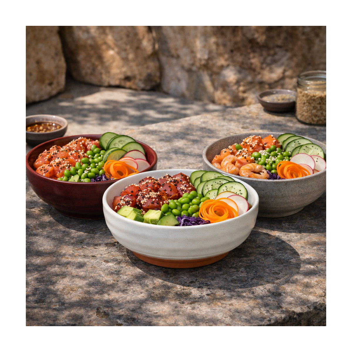 Fuji - poke bowl (lot de 4) MEDARD DE NOBLAT Rouge