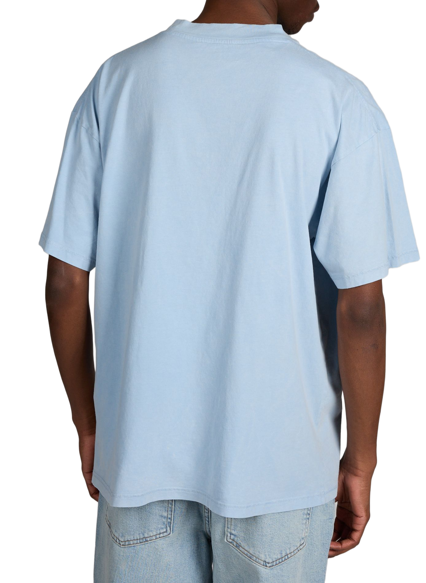 T-shirt brodé en coton REPRESENT Bleu