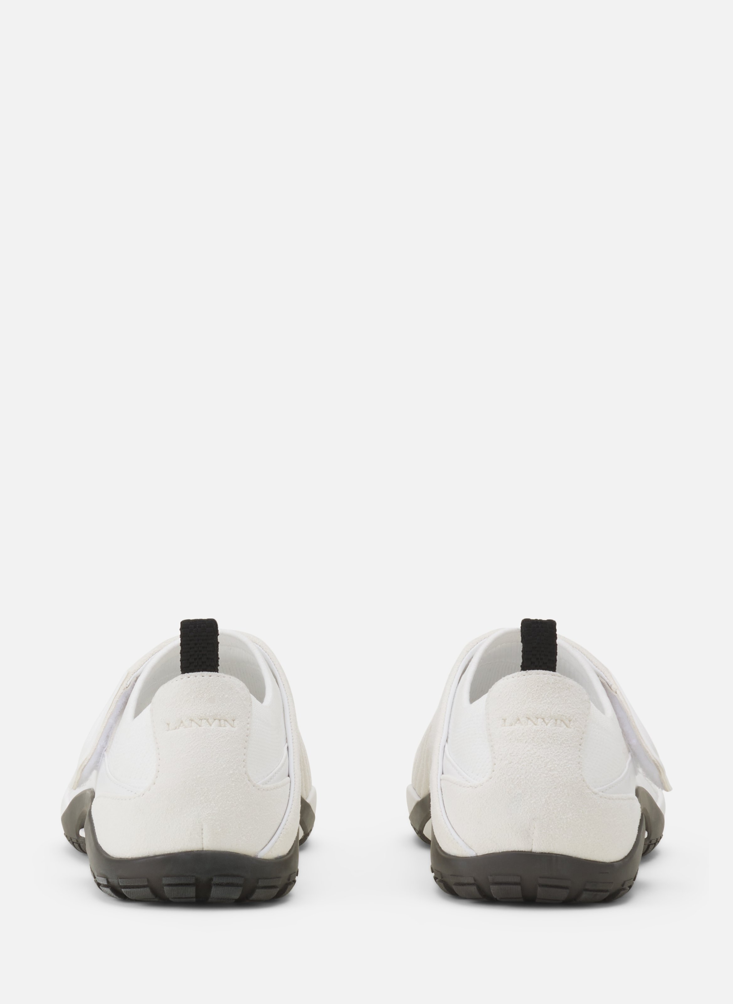 Sneaker lnv1 en suede tricote LANVIN Blanc