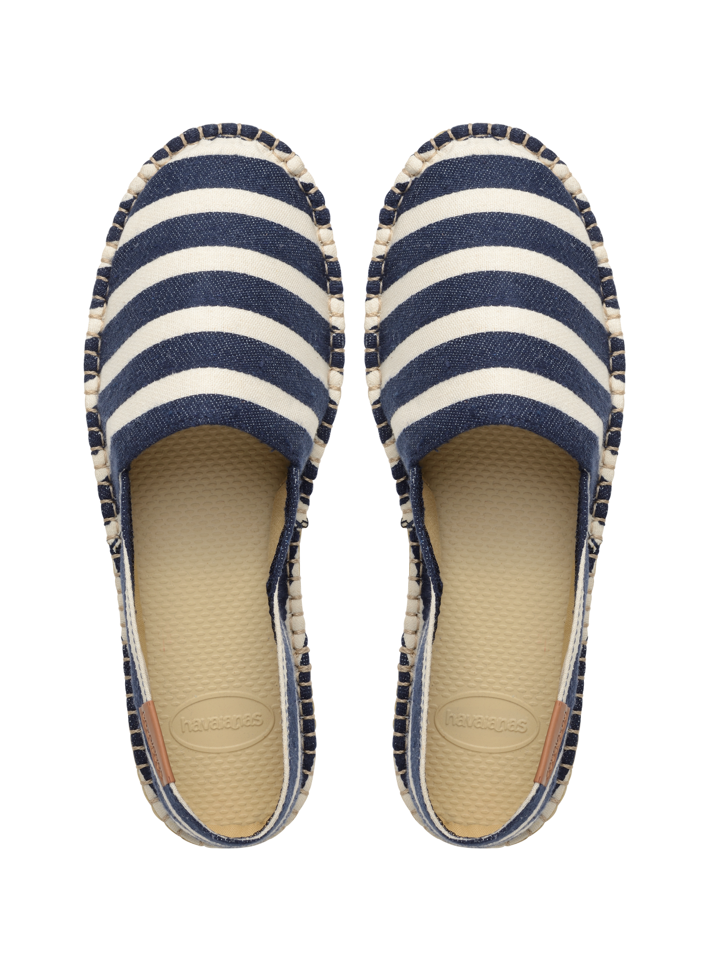 Espadrilles IV Print à rayures HAVAIANAS Bleu