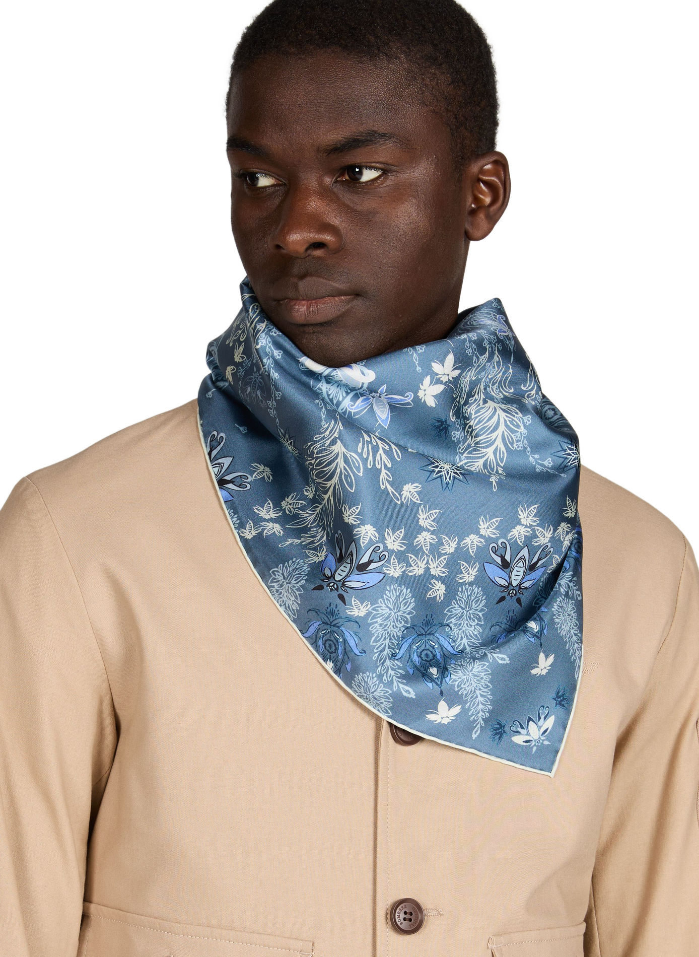 Carré de soie Oria PETRUSSE Beige