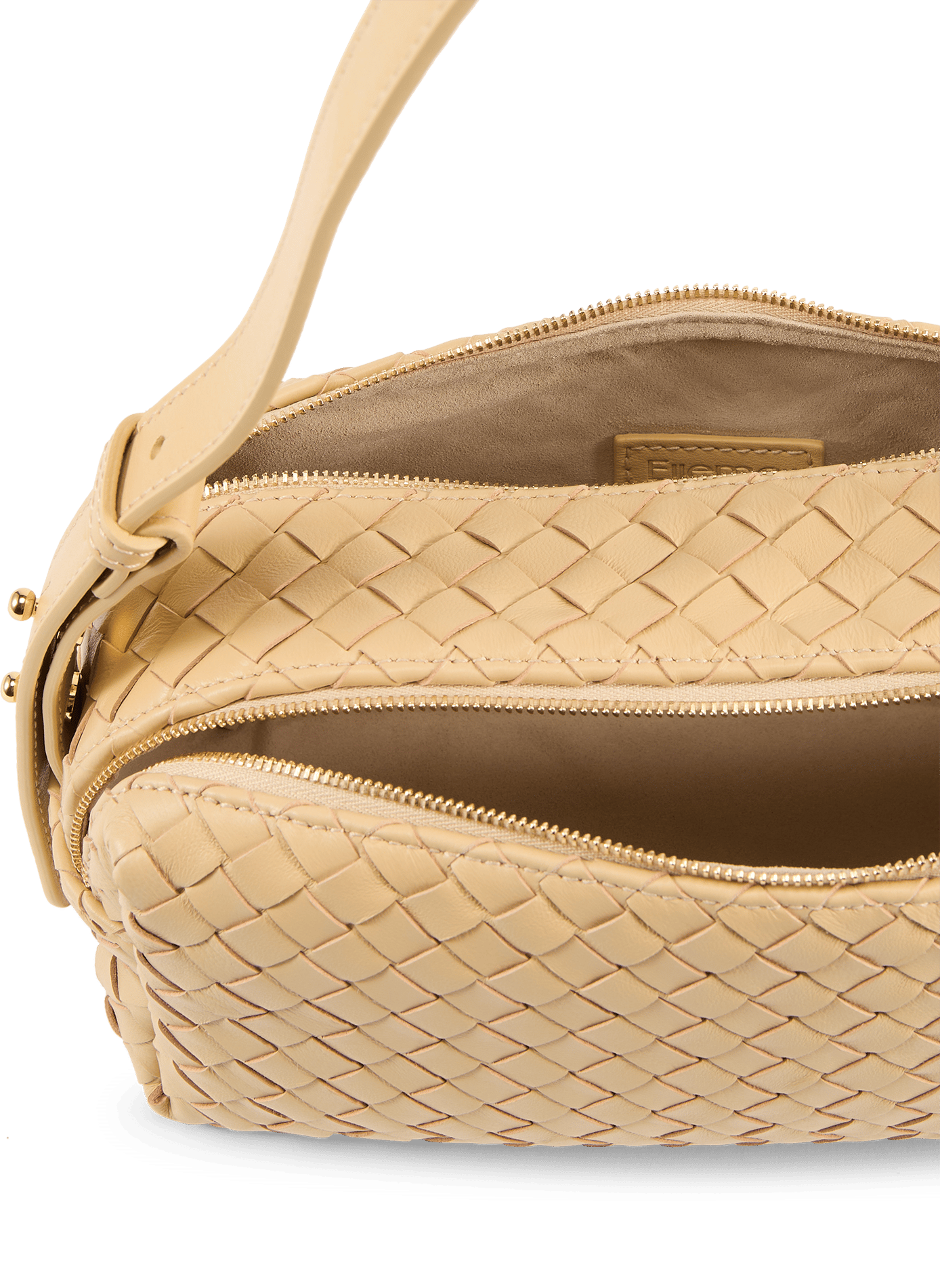 Leder-Schultertasche | Gelb ELLEME Damen