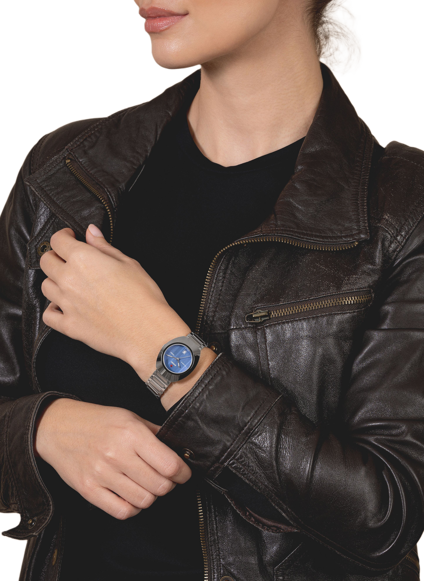 Montre automatique Diastar en acier inoxydable RADO Bleu
