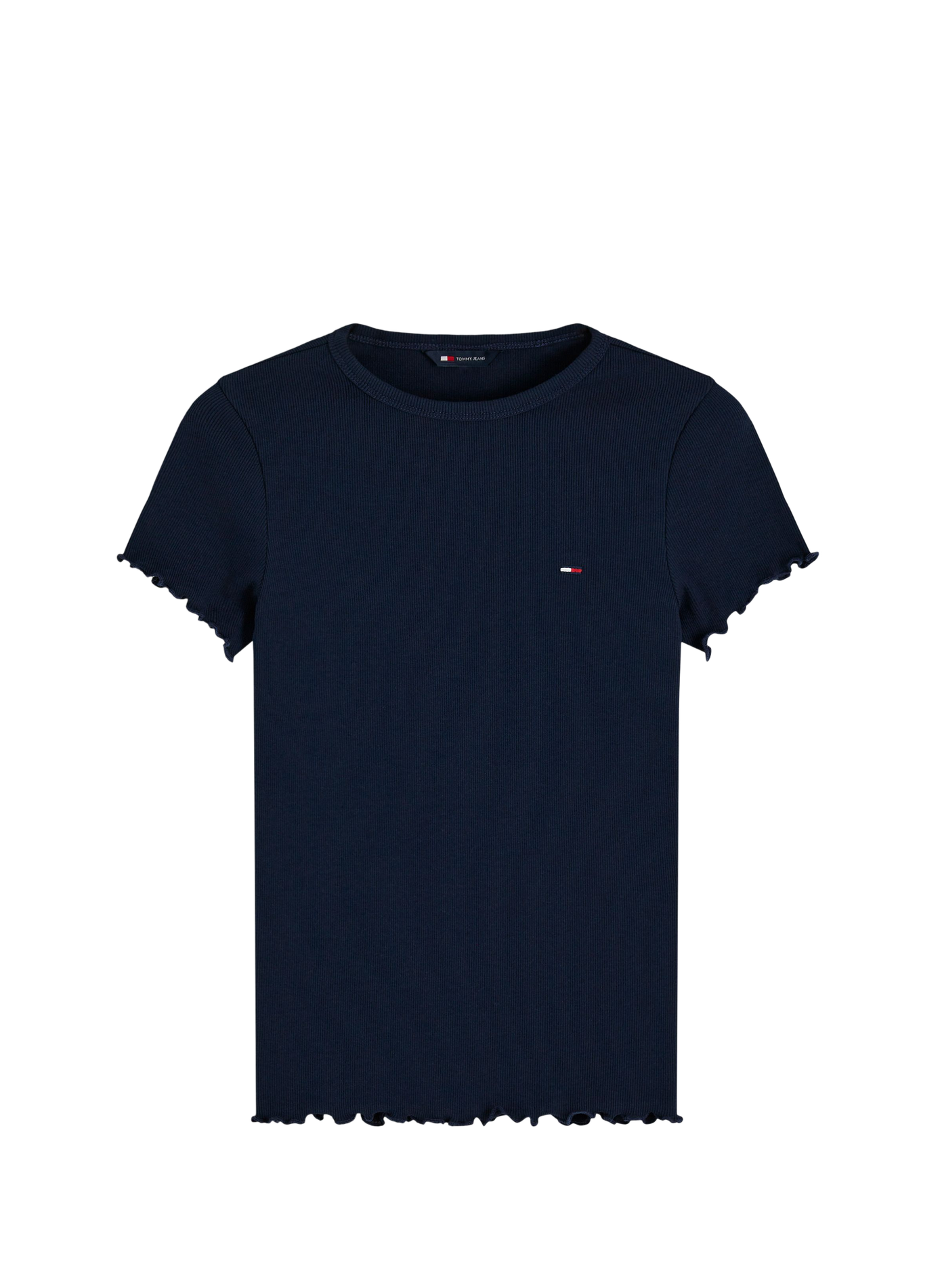T-shirt droit en coton mélangé TOMMY HILFIGER Bleu
