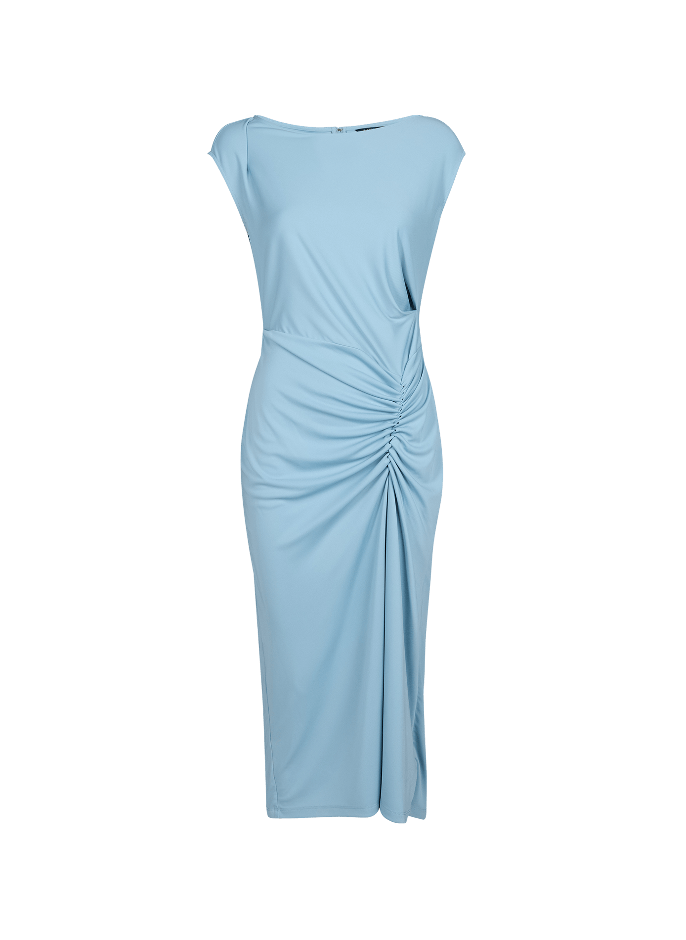 Fluid Draped Midi Dress LAUREN Blue