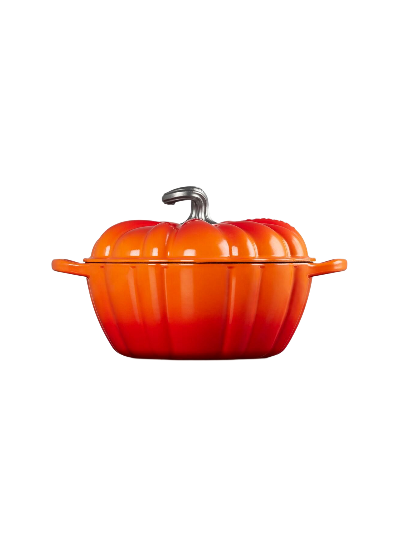 Kürbis-Cocotte 3,7L aus emailliertem Gusseisen LE CREUSET Orange