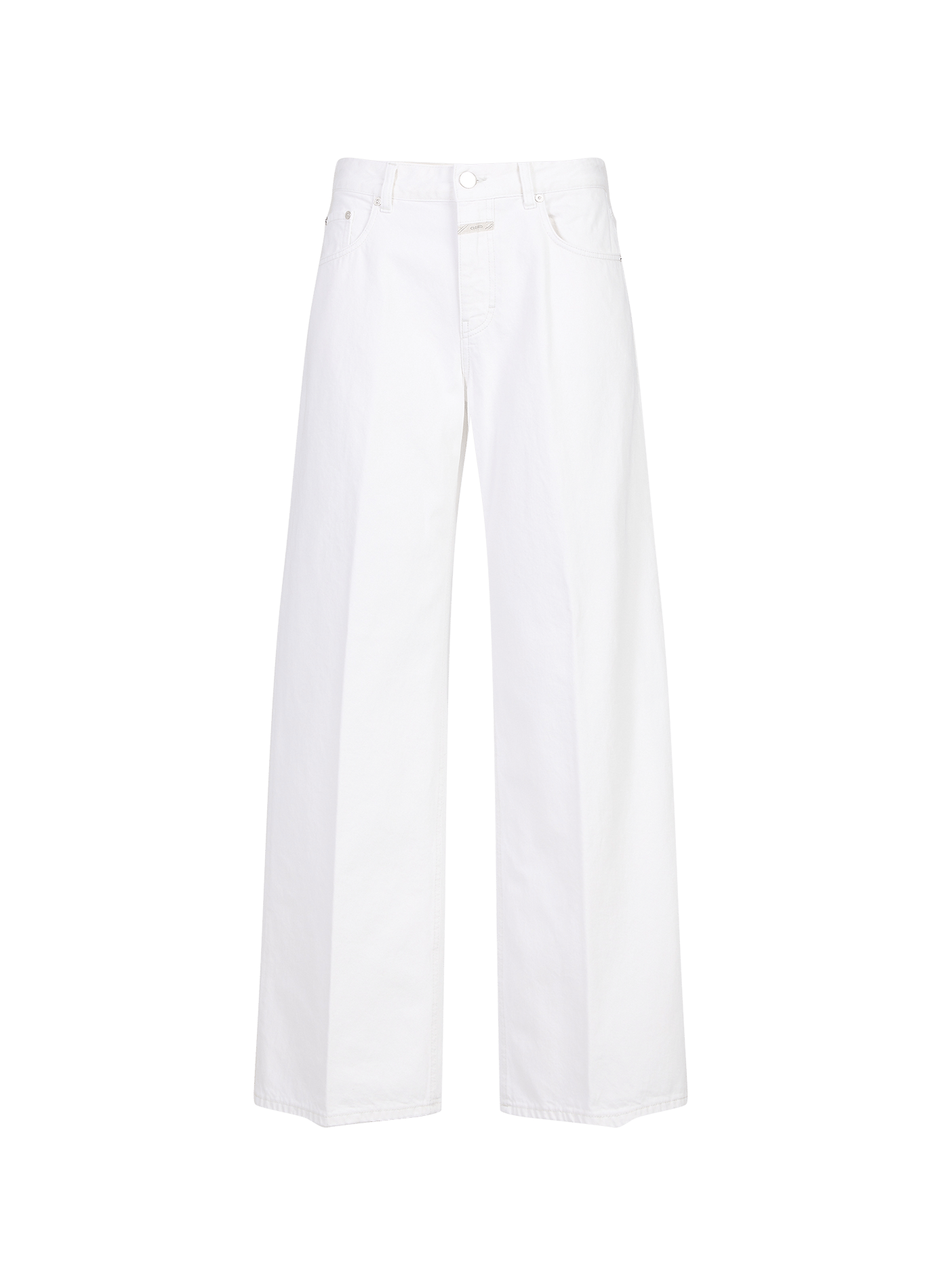 Jeans large Jayla en coton CLOSED Blanc