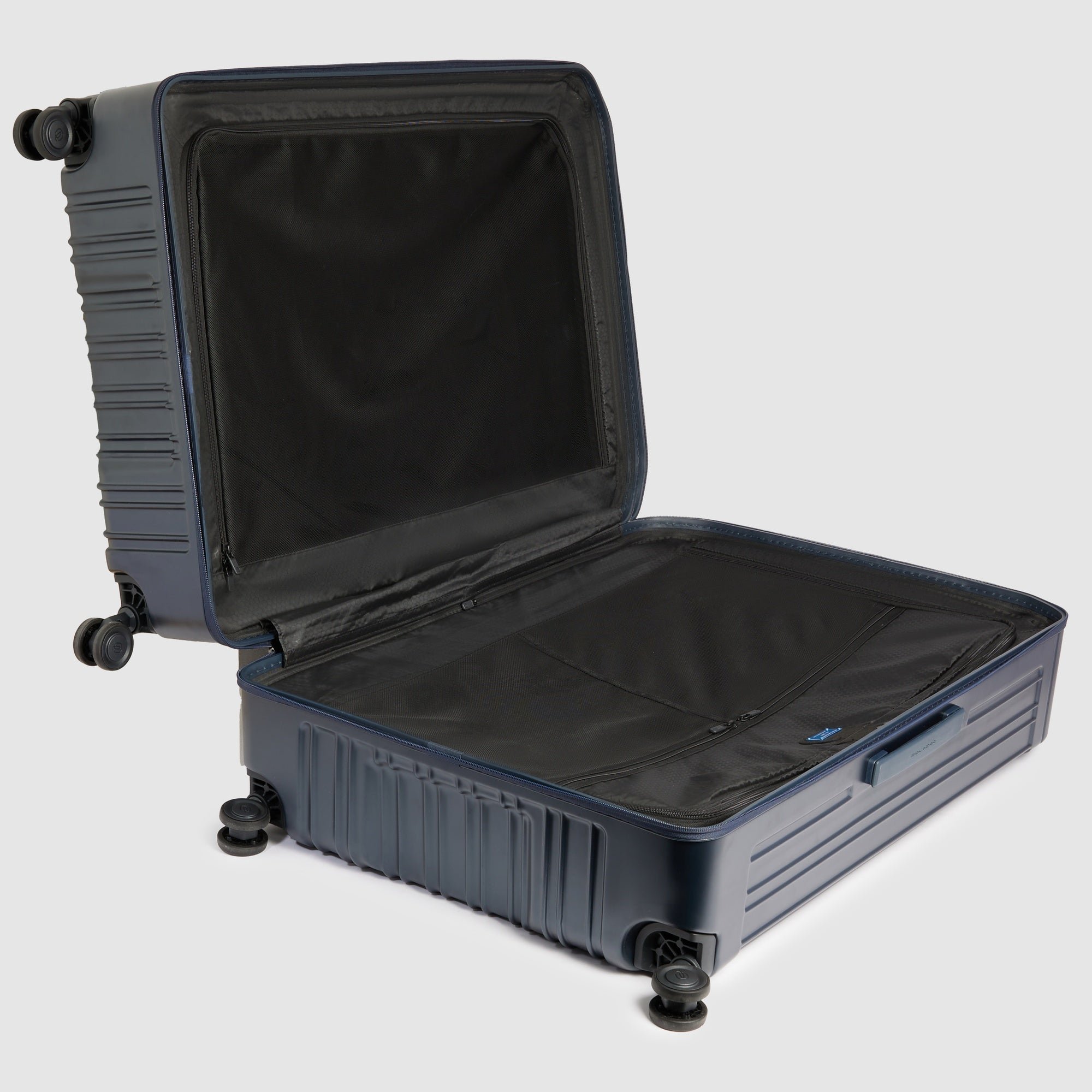 Koffer met 4 extra grote wielen PIQUADRO Blauw