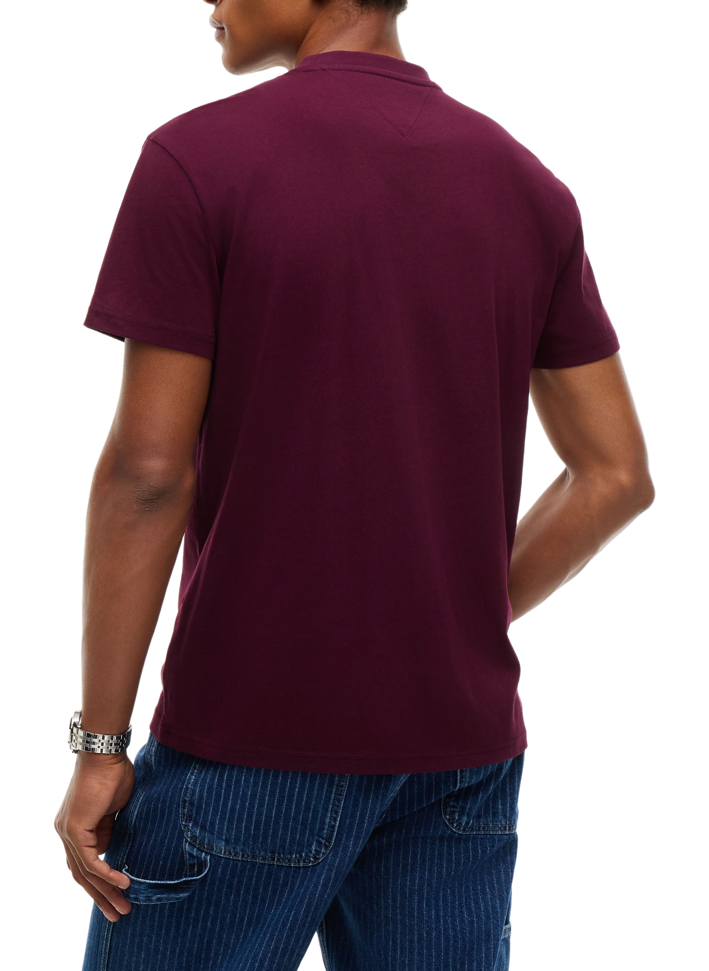 T-shirt à logo brodé TOMMY HILFIGER Rouge