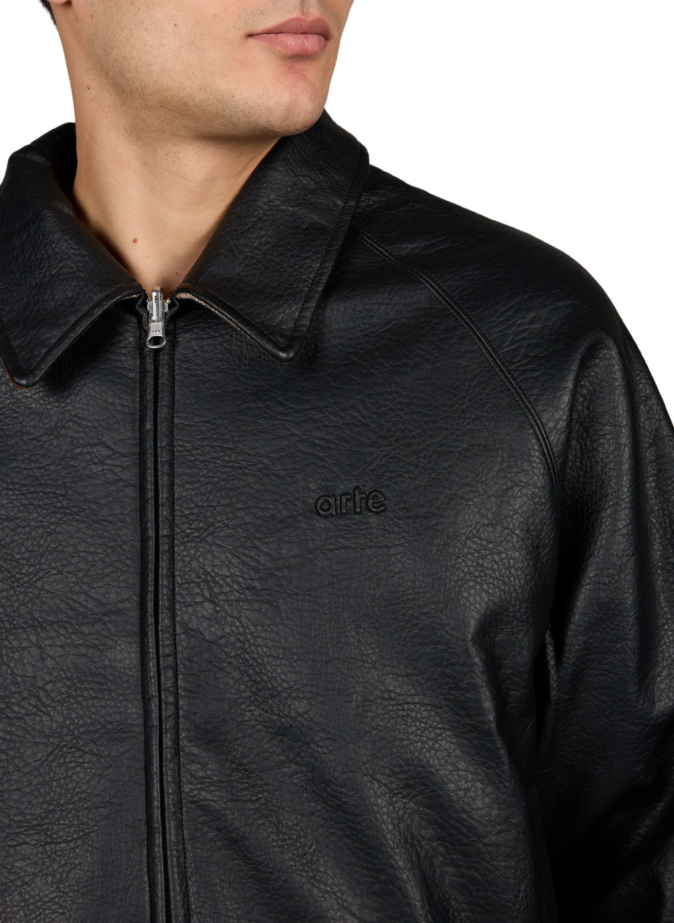 Oversized faux leather jacket ARTE ANTWERP Black