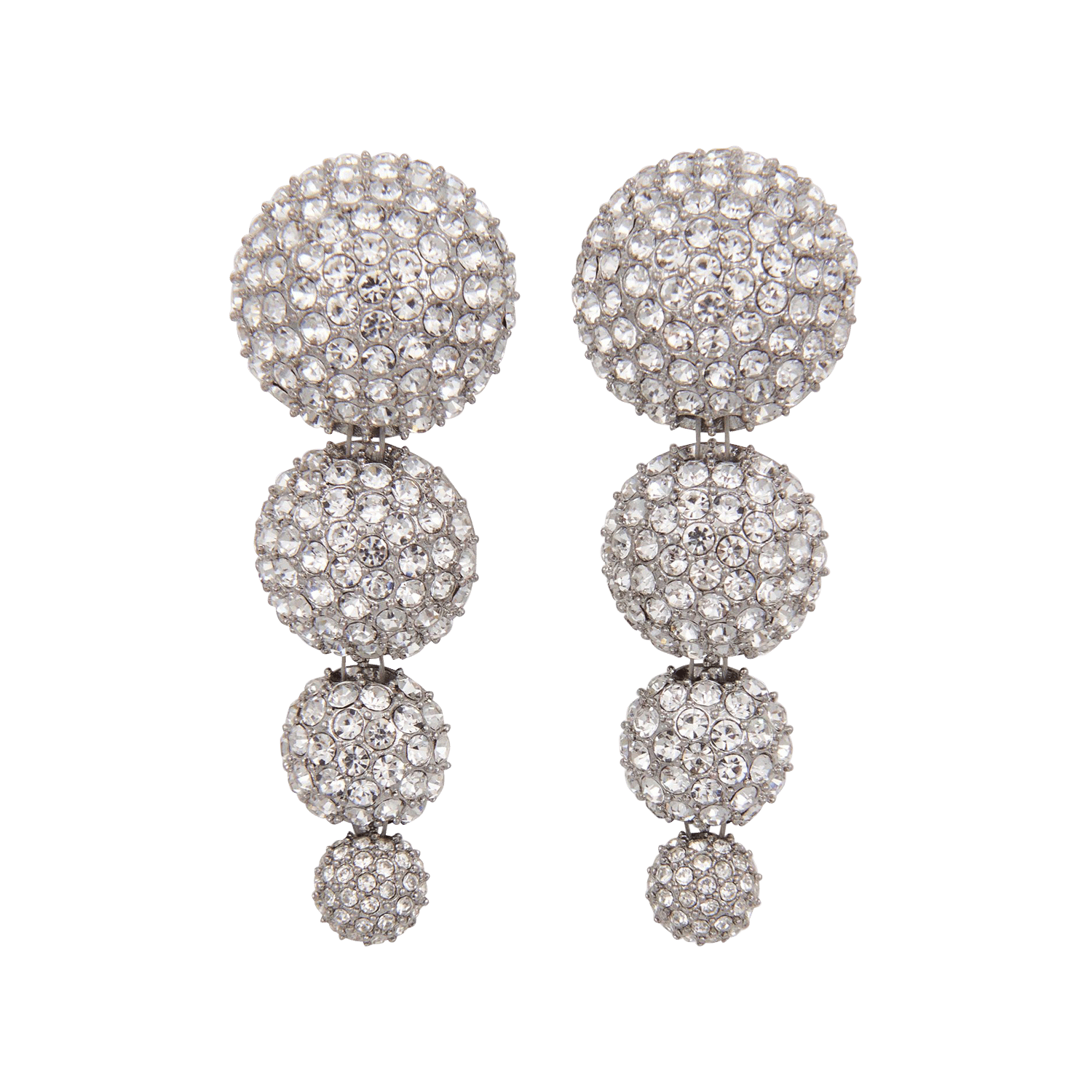 Boucles d'oreilles pendantes ornées de strass kallas ESSENTIEL ANTWERP Argent