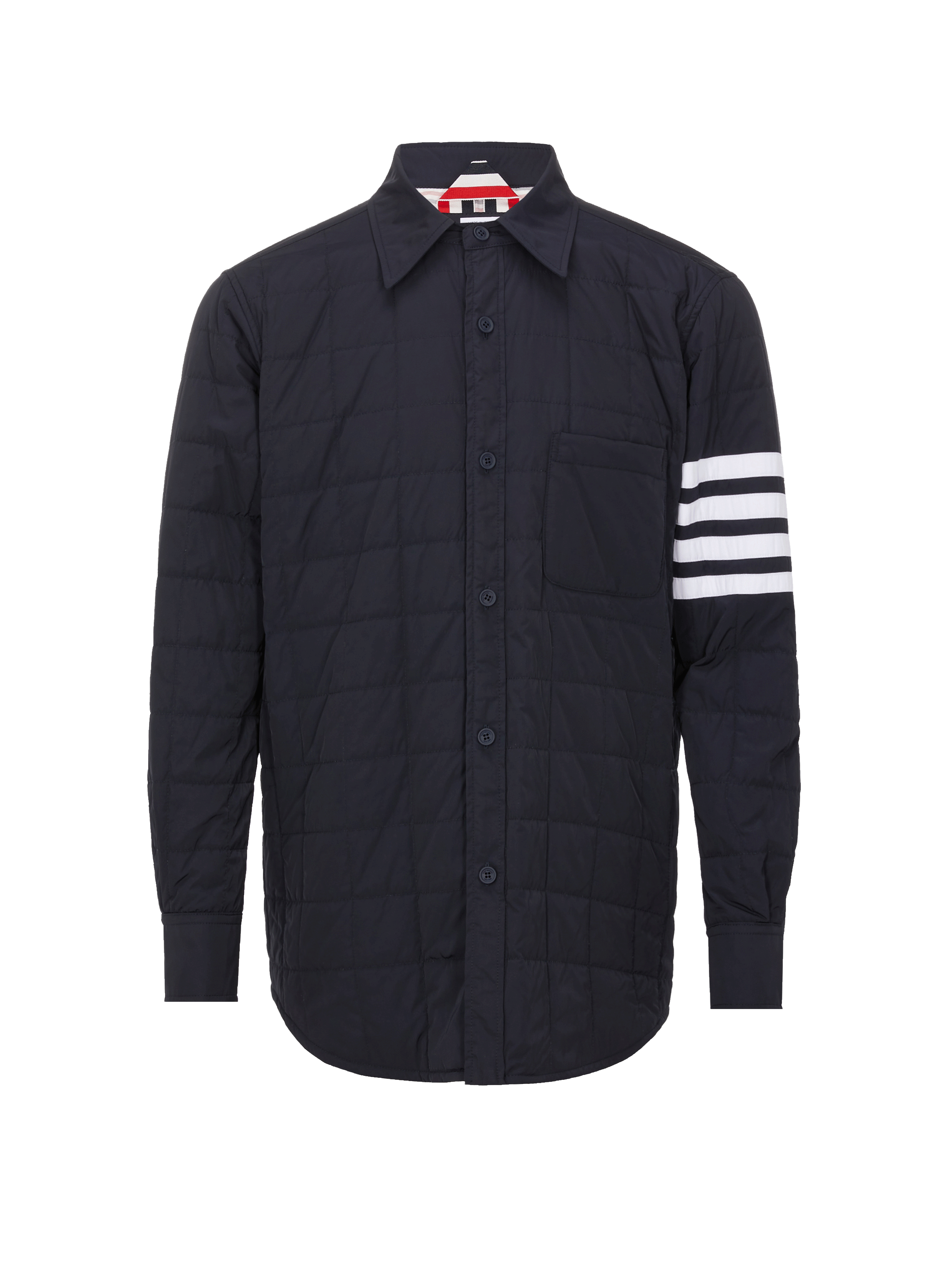 THOM BROWNE Quilted jacket Blue