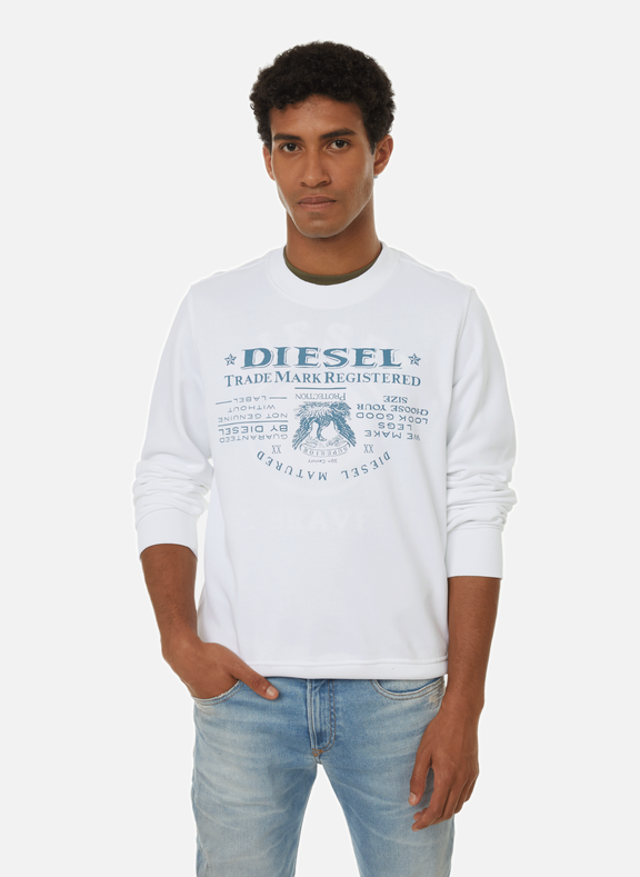 DIESEL Sweatshirt en coton Blanc
