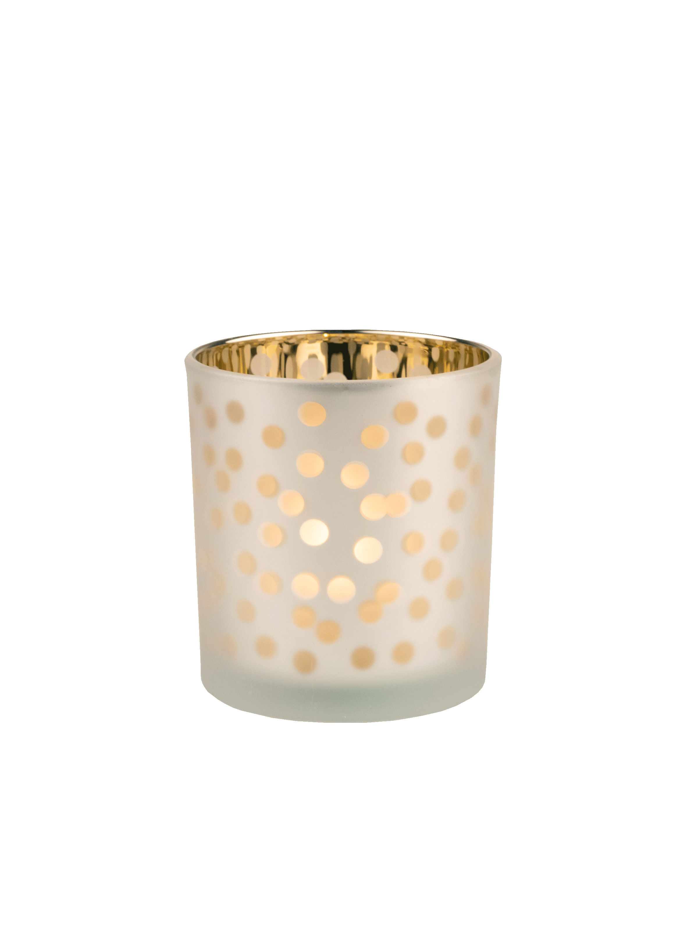 RADER Petit photophore en verre opaque à pois Gris