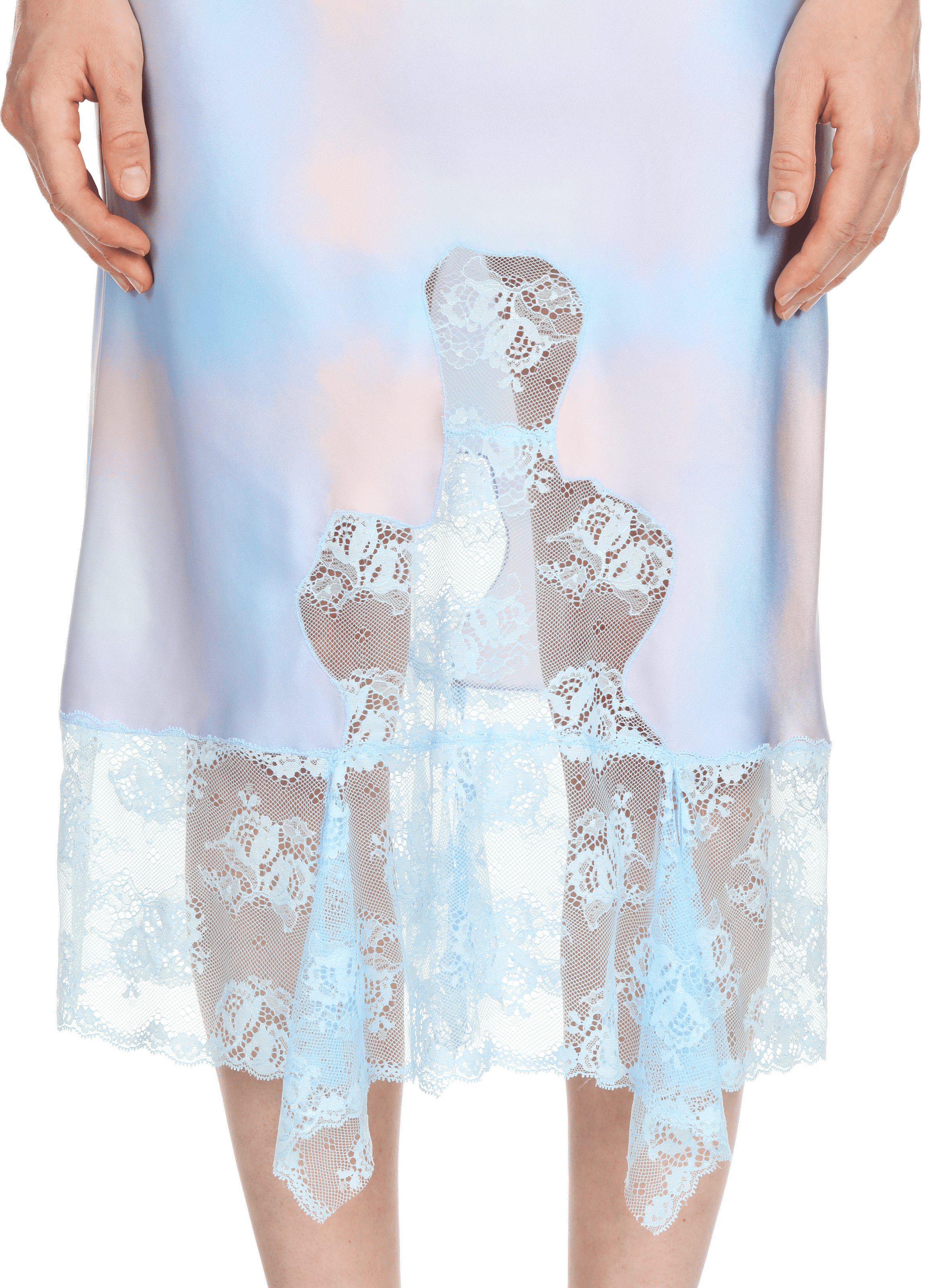 Robe en satin Artichoke COLLINA STRADA Multicolore