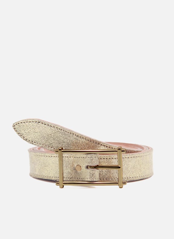 Ceinture mademoiselle cuir métalisé Doré by JULES & JENN JULES & JENN Ceinture mademoiselle cuir métalisé Doré