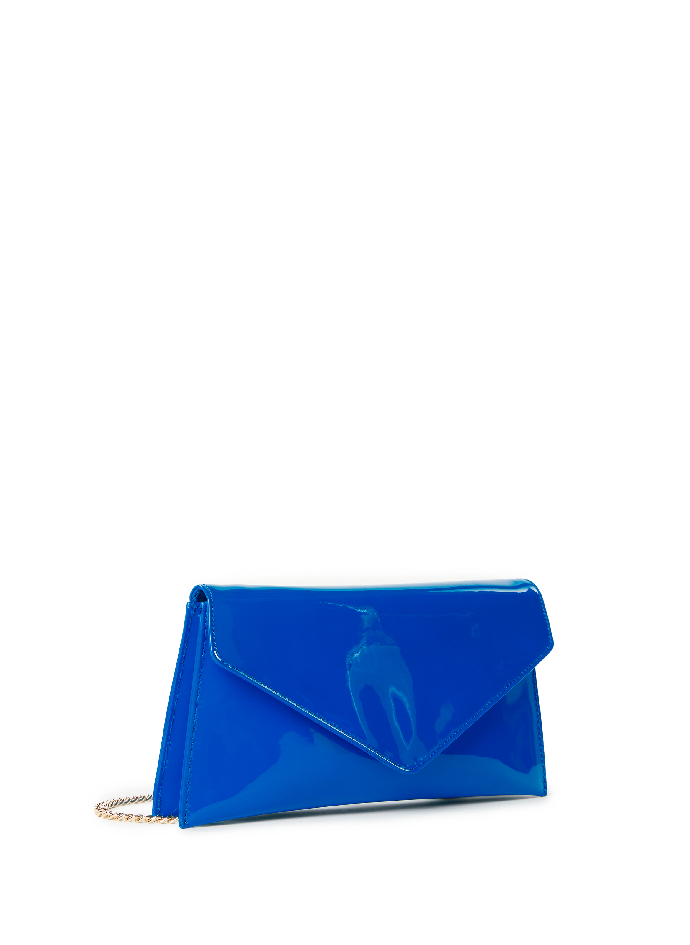 Pochette Folyta en cuir verni  SAISON 1865 Bleu