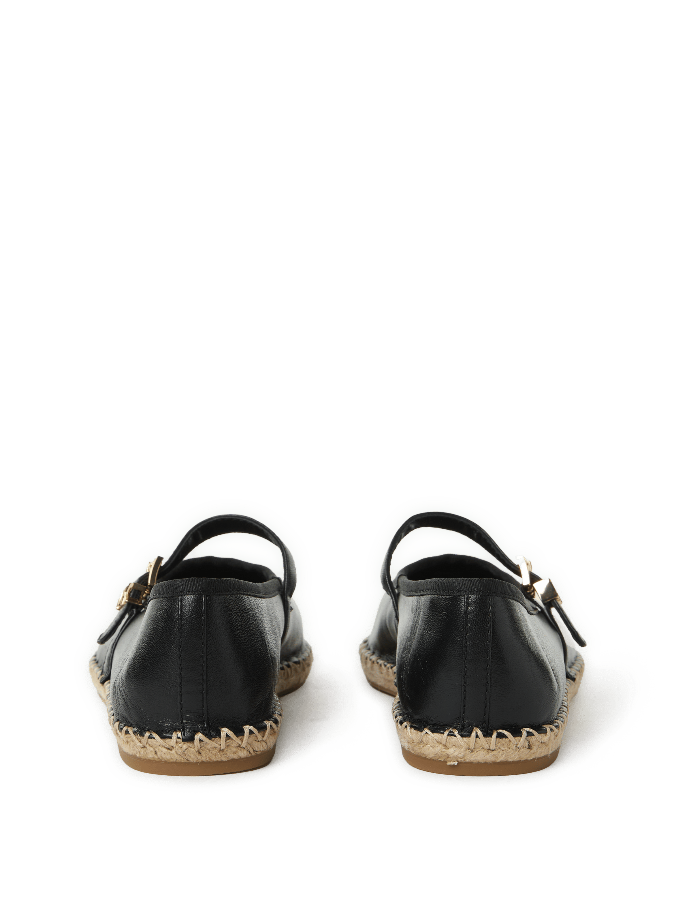 Ballerine espadrille Lynn en cuir  MICHAEL KORS Noir