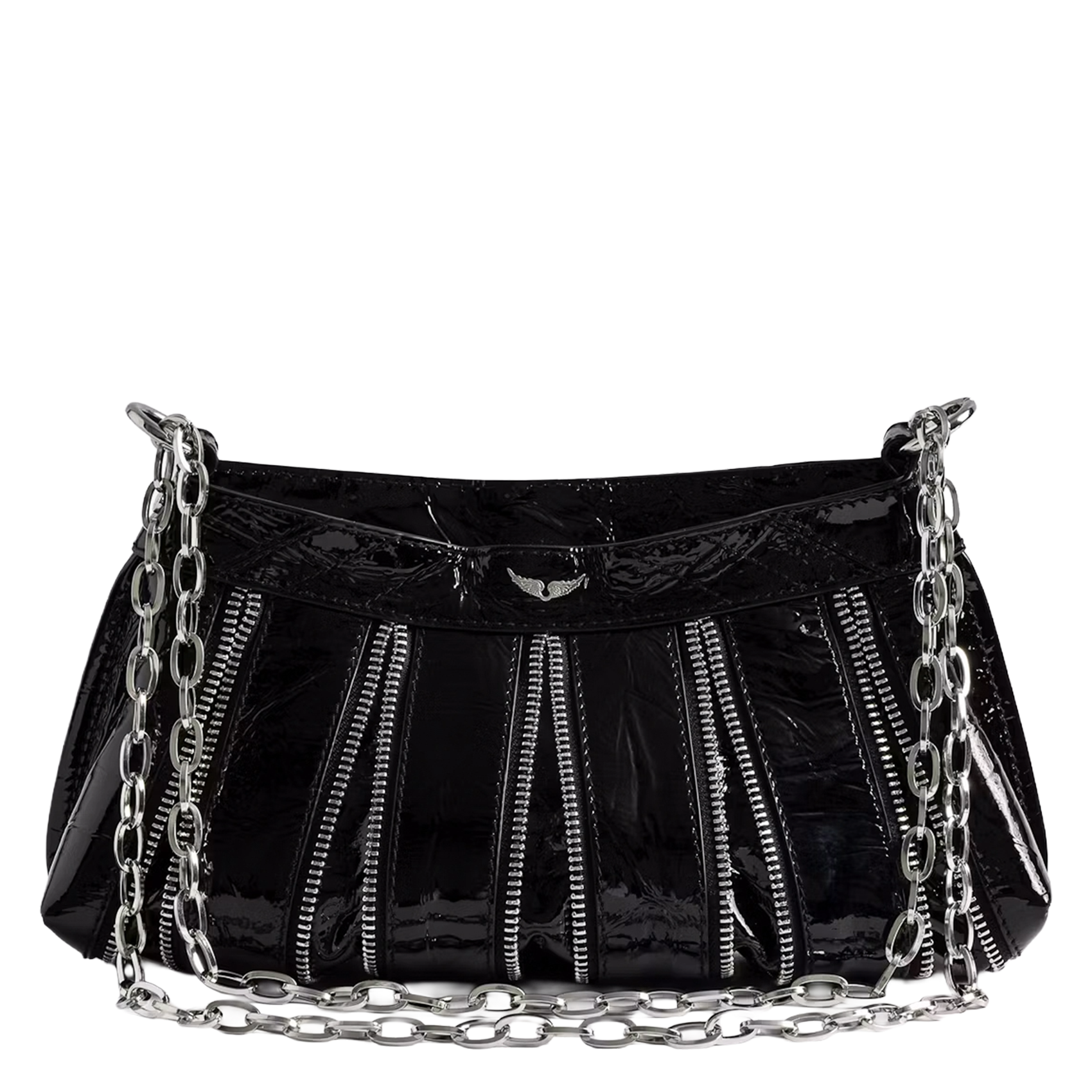 Sac bandoulière en cuir sunny mood ZADIG&VOLTAIRE Noir