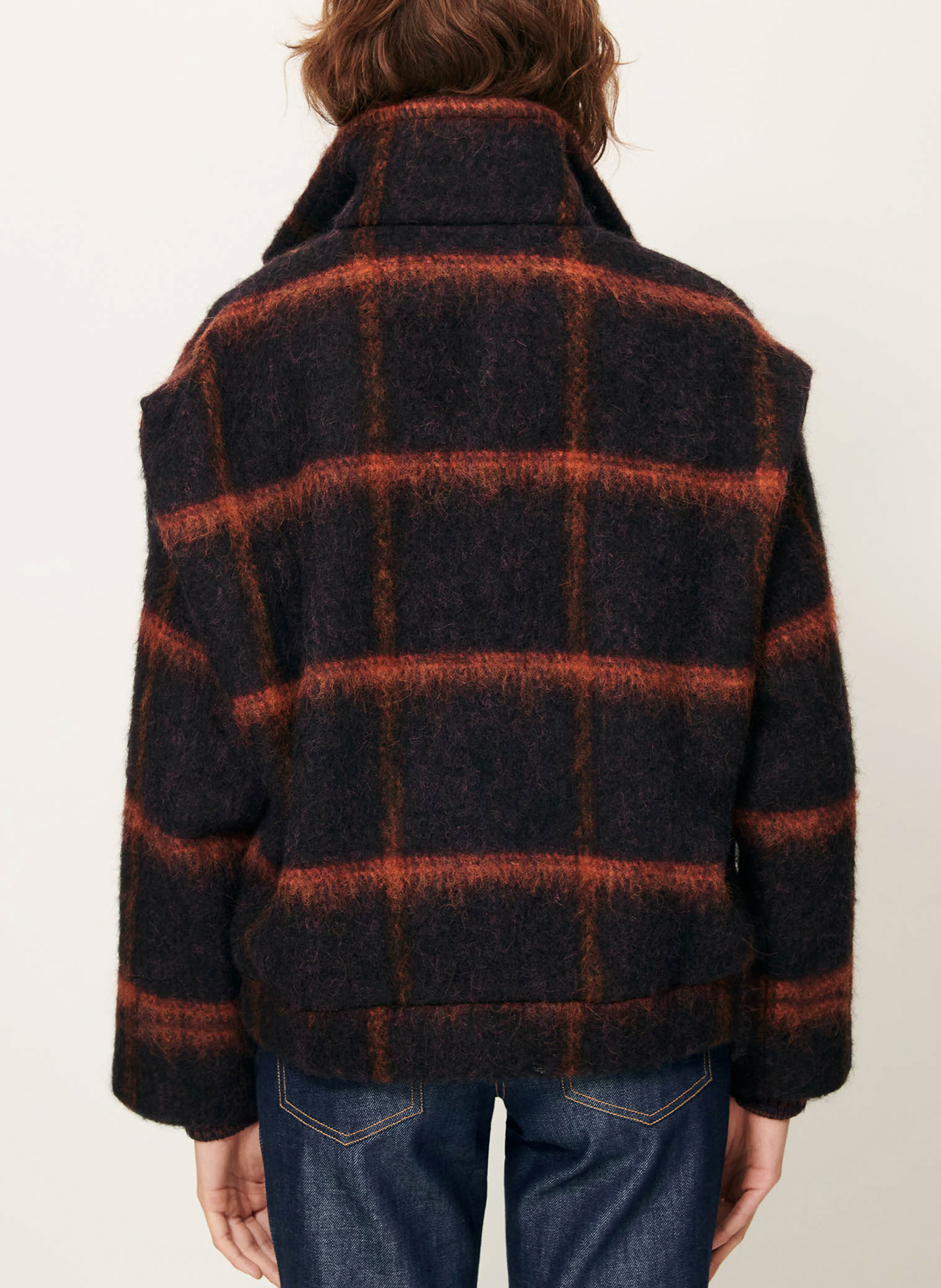 Manteau droit en laine mélangée paolino SESSUN Bleu