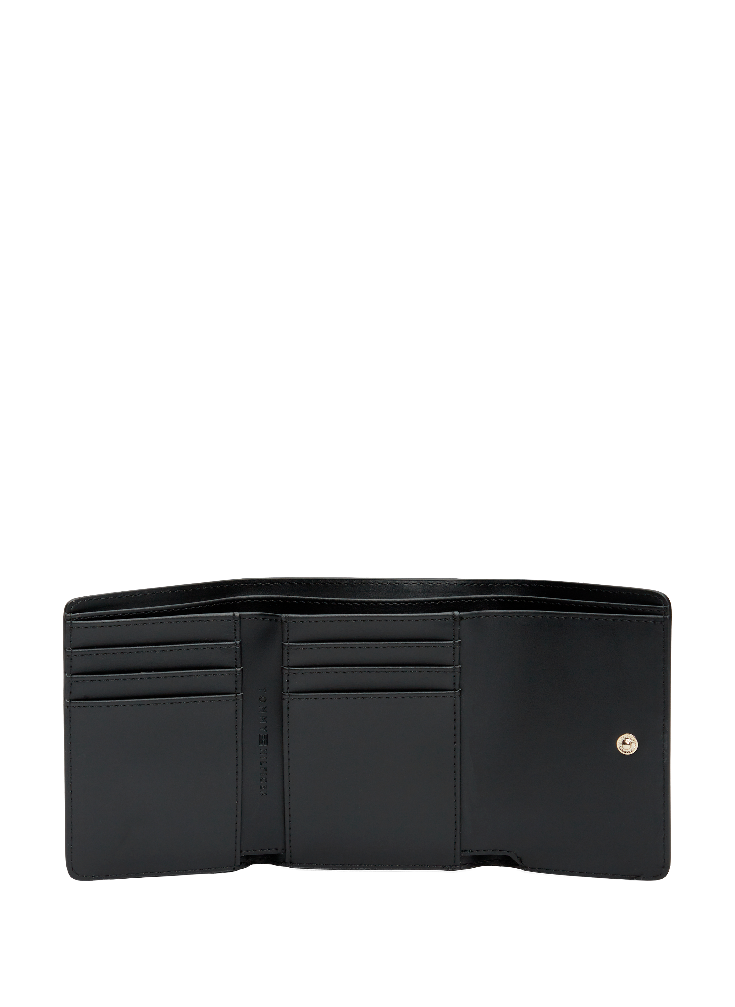 Portefeuille à logo effet cuir TOMMY HILFIGER Noir