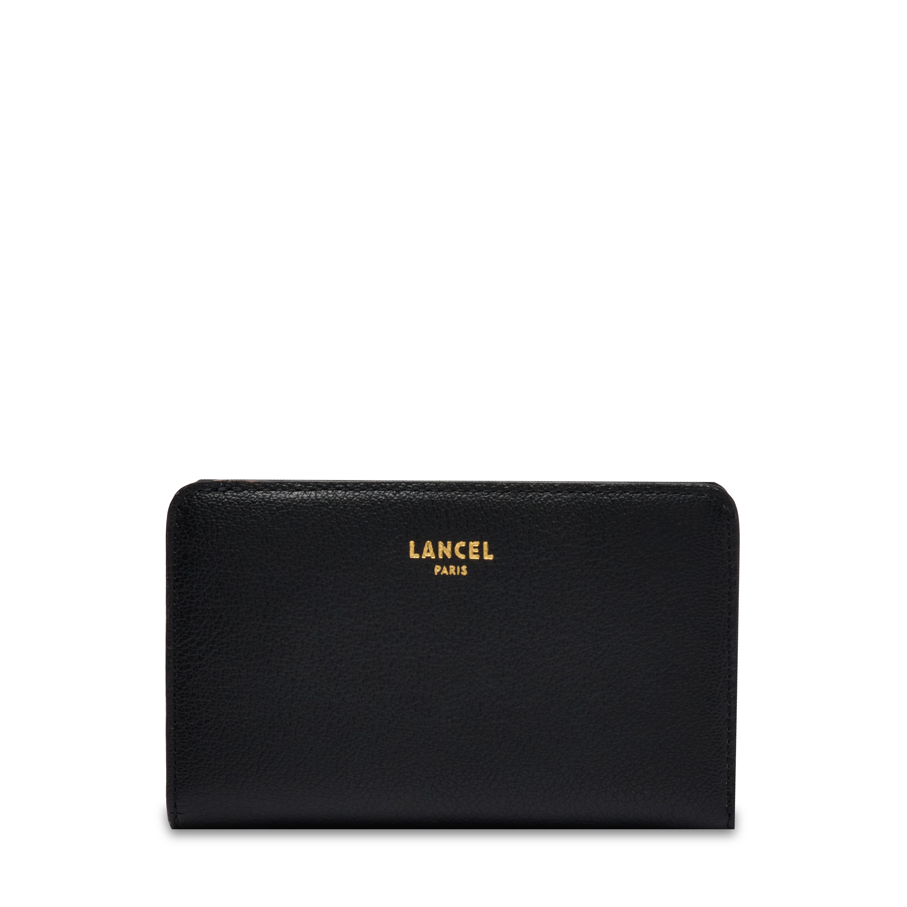 Portefeuille rectangulaire zippé bcbg de lancel en cuir LANCEL Noir