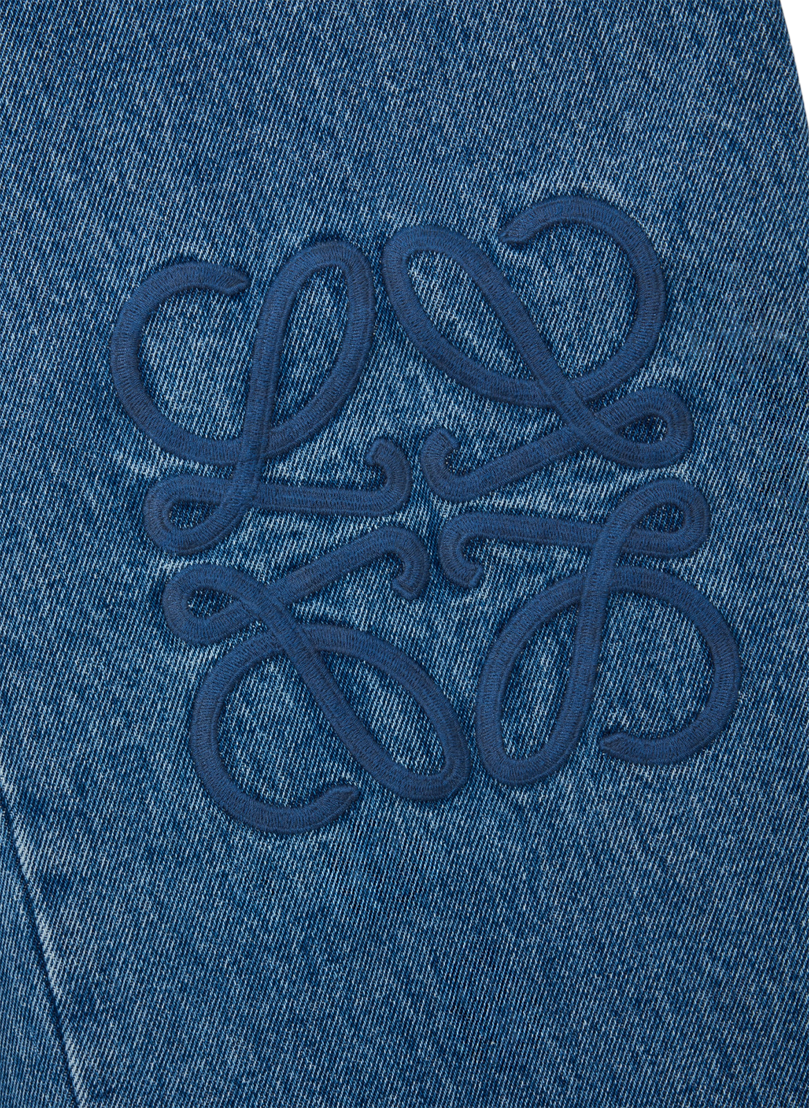 Baggy Anagram cotton denim jeans LOEWE Blue