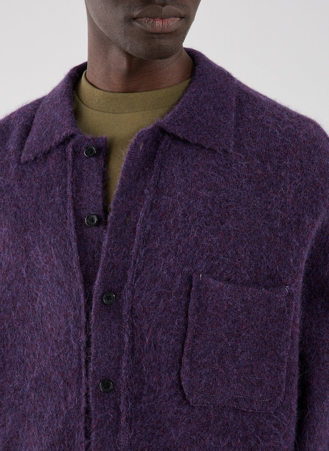 Cardigan en laine mélangée CAMIEL FORTGENS Marron