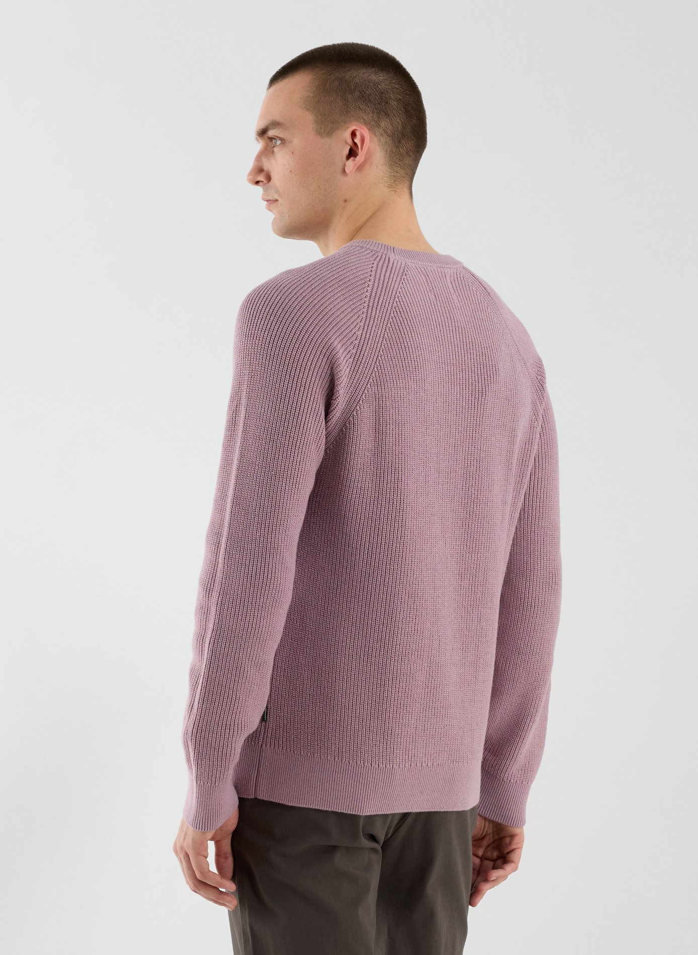 Ribbed round neck cotton sweater DOCKERS Purple