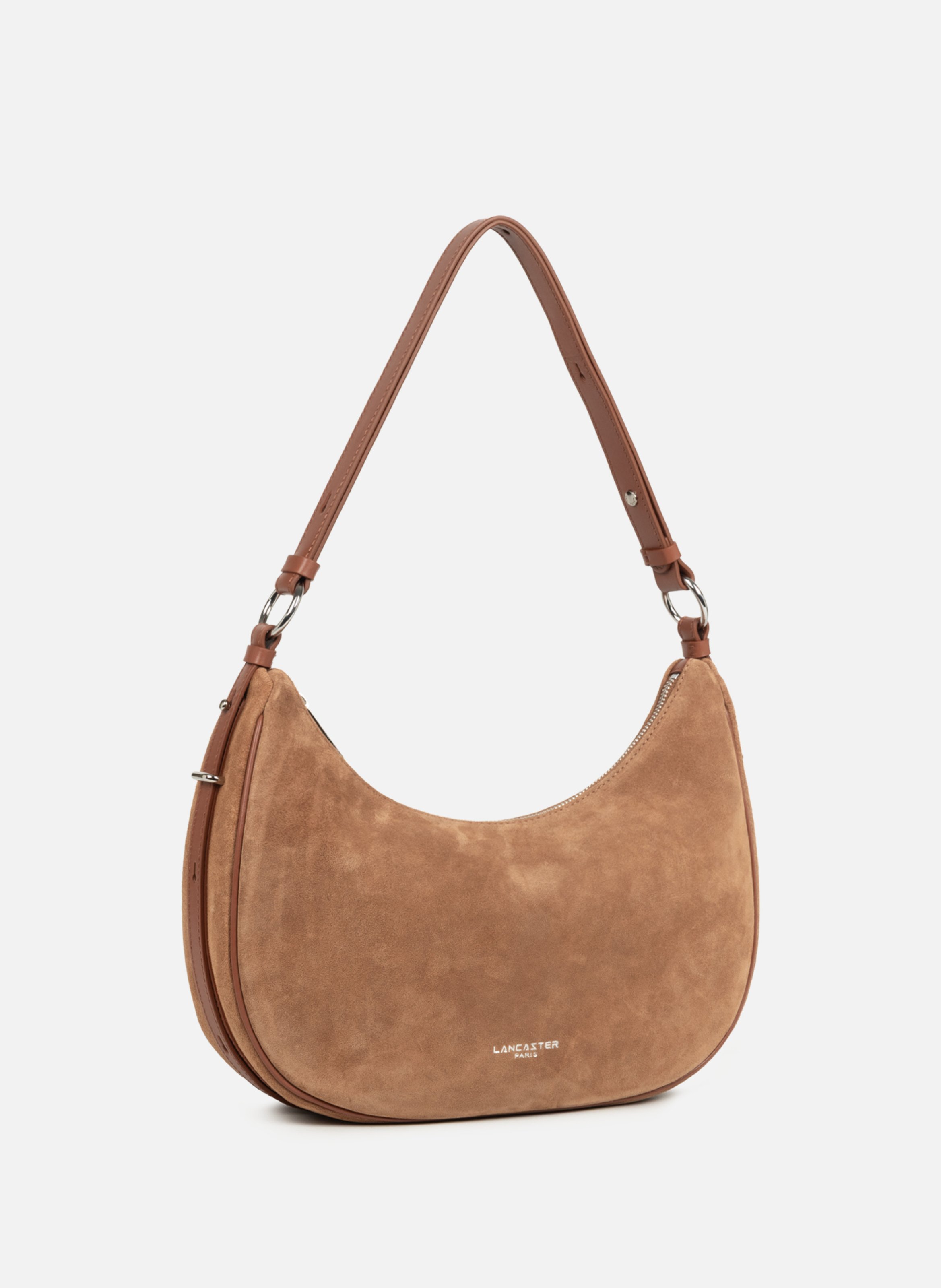 Large shoulder bag - Suède LANCASTER Brown