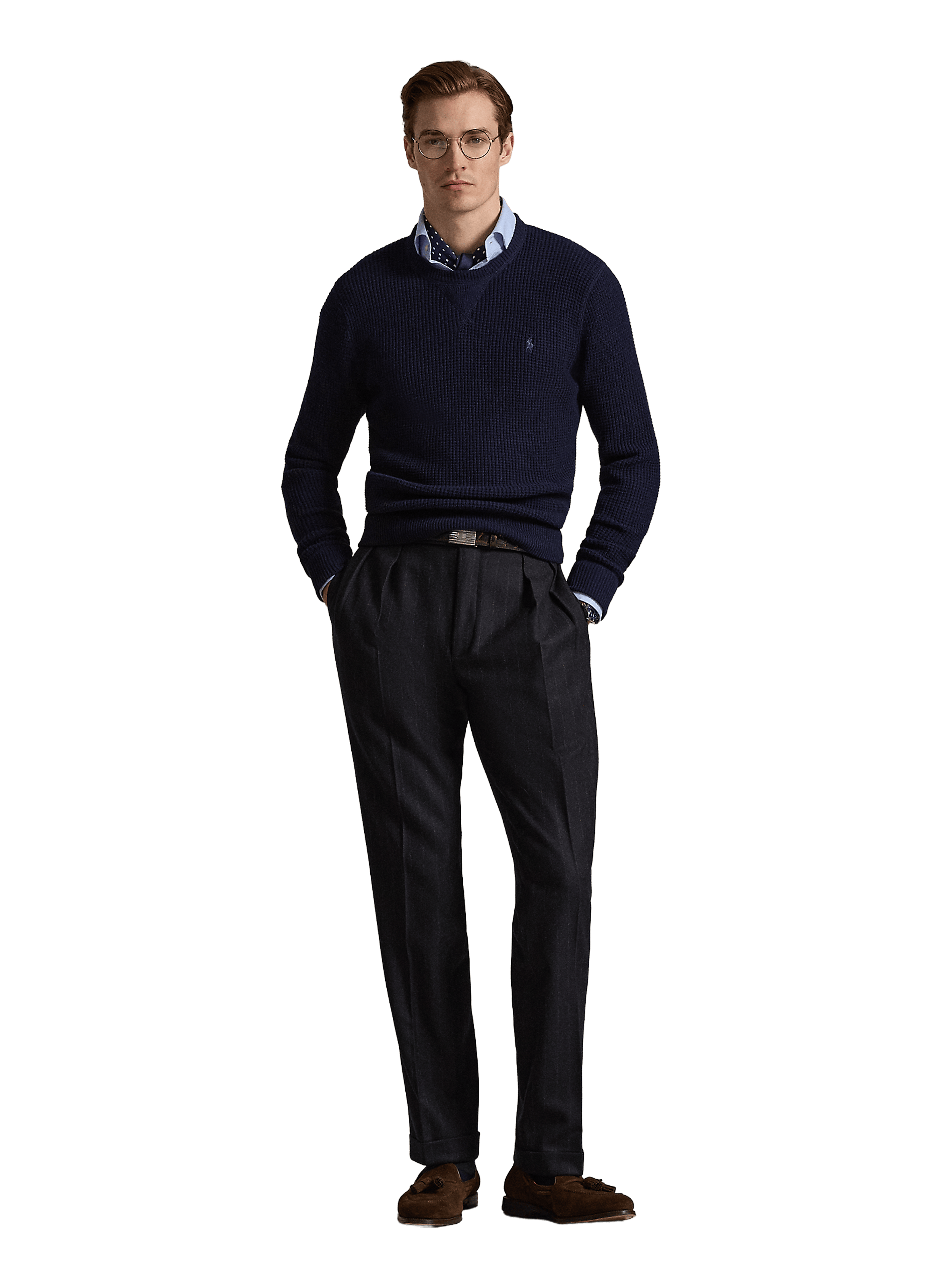 Round neck knitted sweater POLO RALPH LAUREN Blue