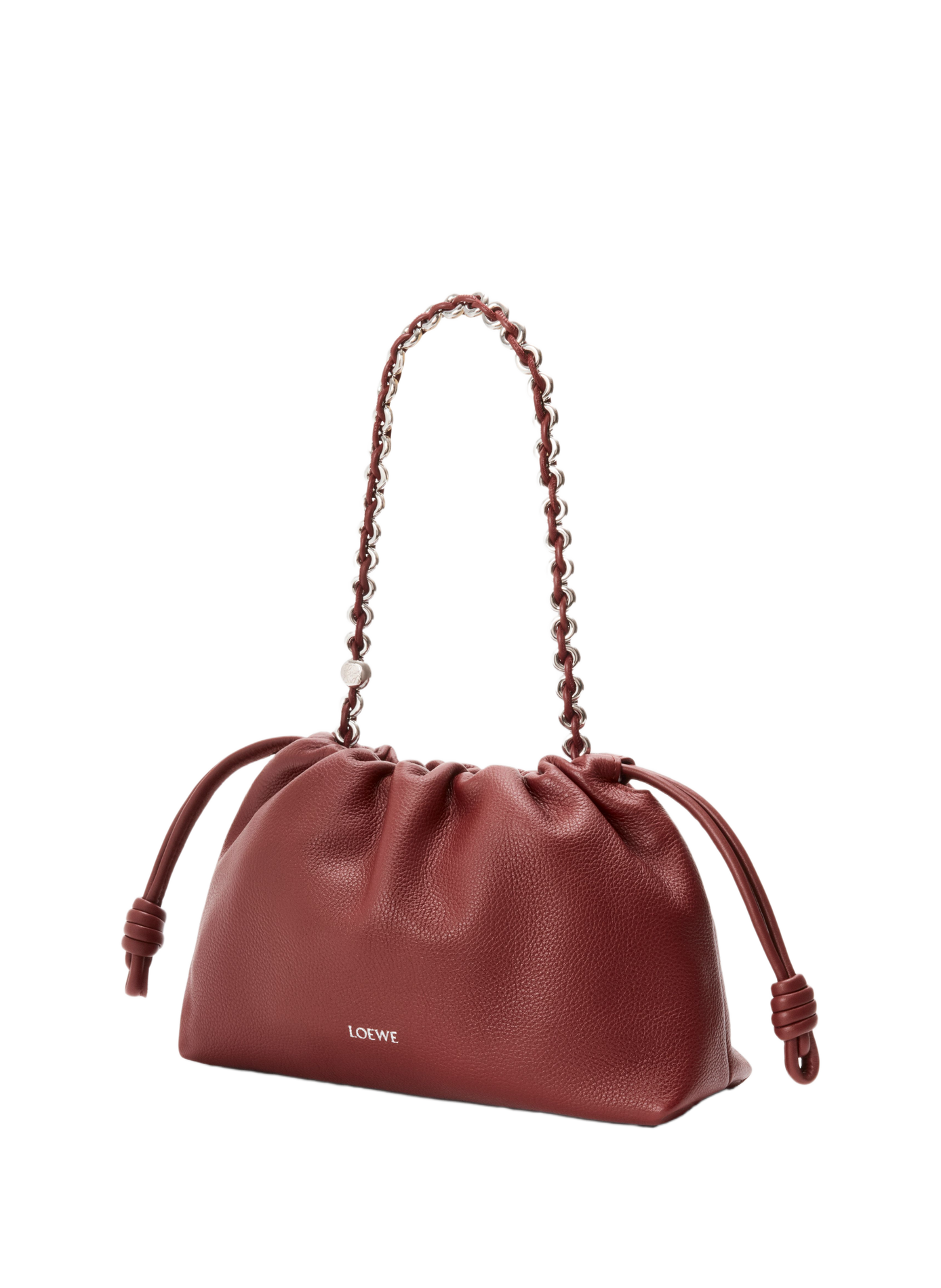 <p>Flamenco medium purse in grained calf leather</p> LOEWE Red