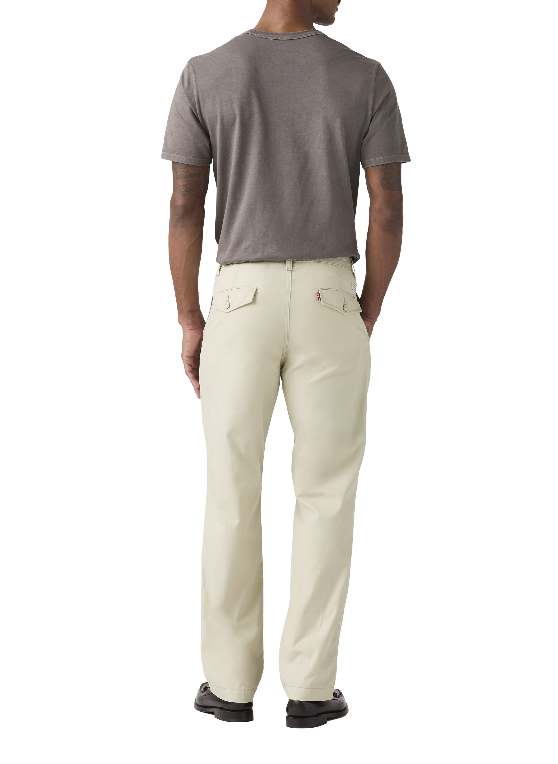 Cotton and linen chino trousers LEVI'S Beige
