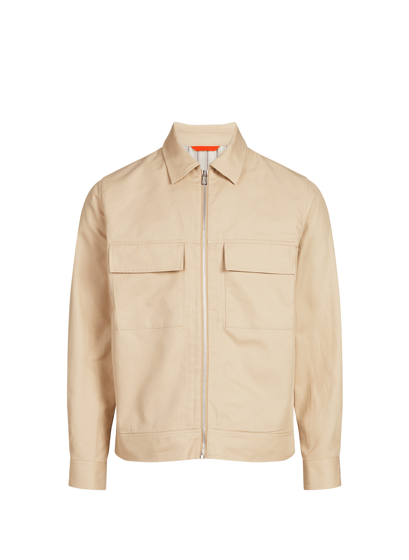 Veste col classique en coton et lin PAUL SMITH Beige