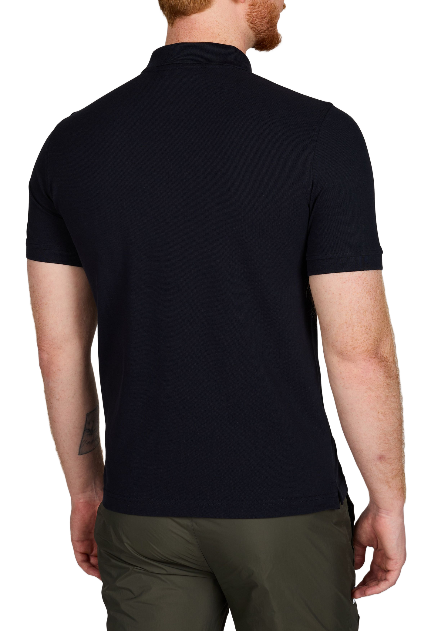 Polo manches courtes en coton mélangé K-WAY Bleu