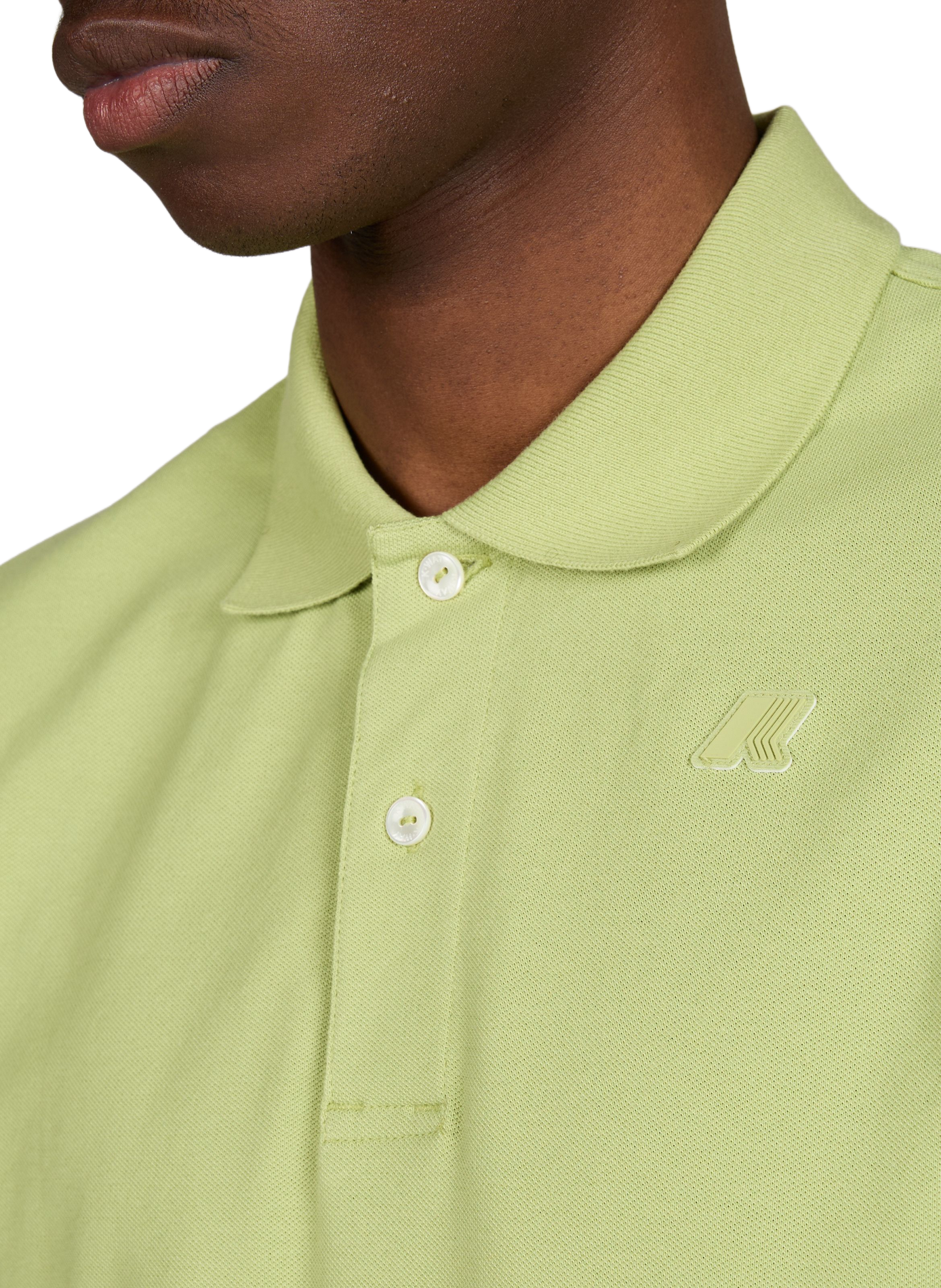 Polo manches courtes en coton mélangé K-WAY Vert