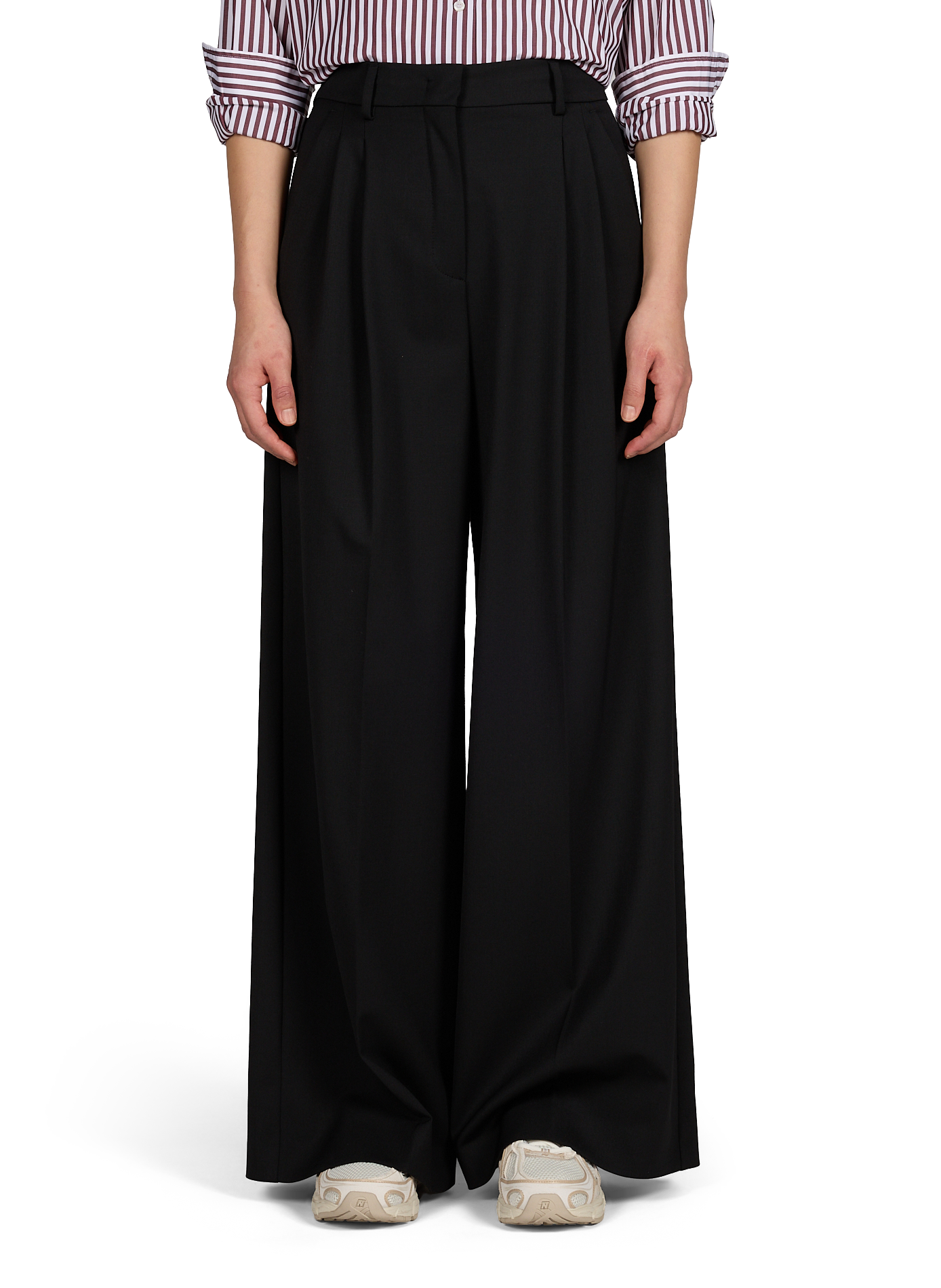 Pantalon droit uni MAX MARA WEEK END Noir