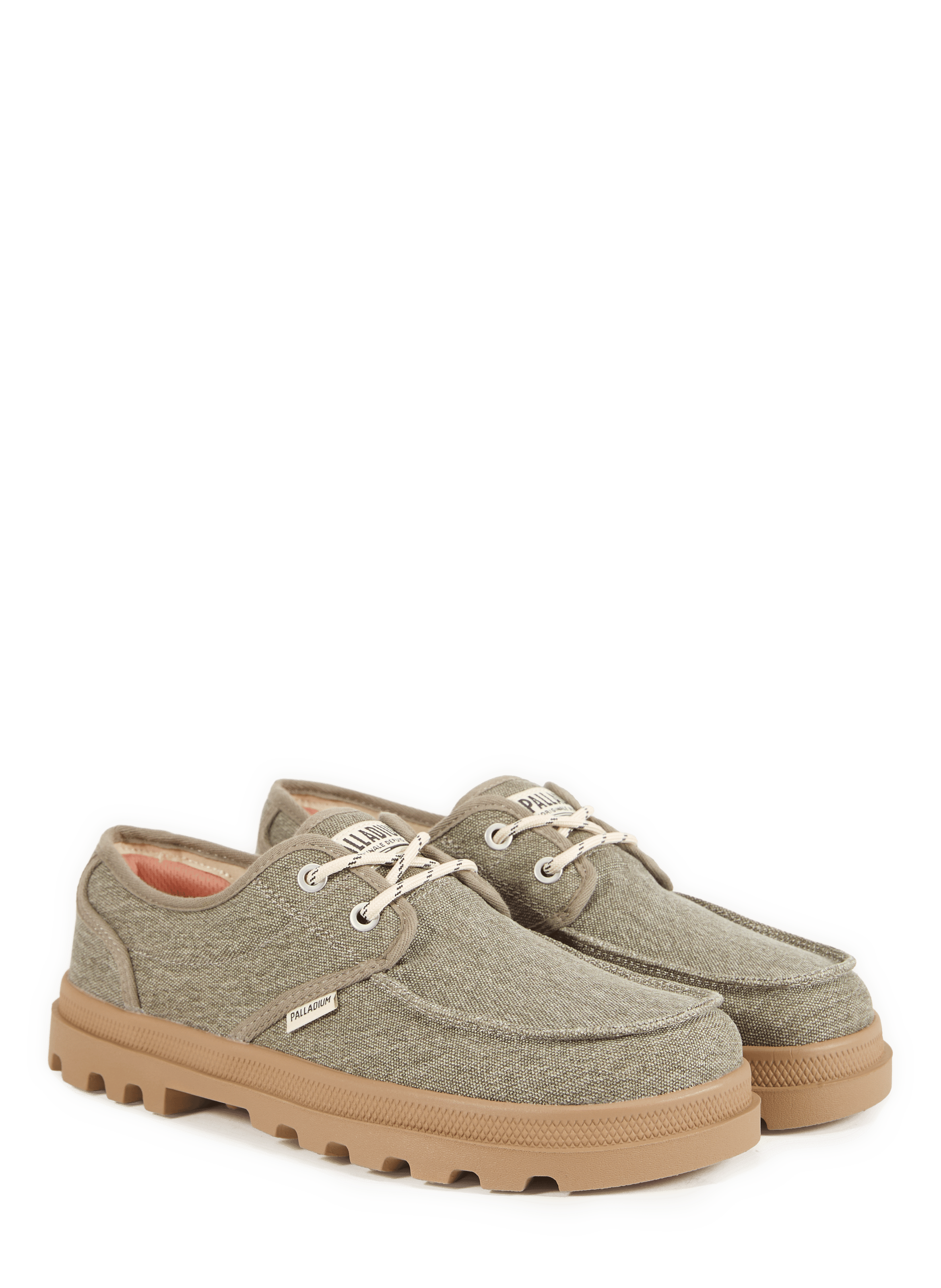 Baskets basses Dunelite en coton PALLADIUM Kaki