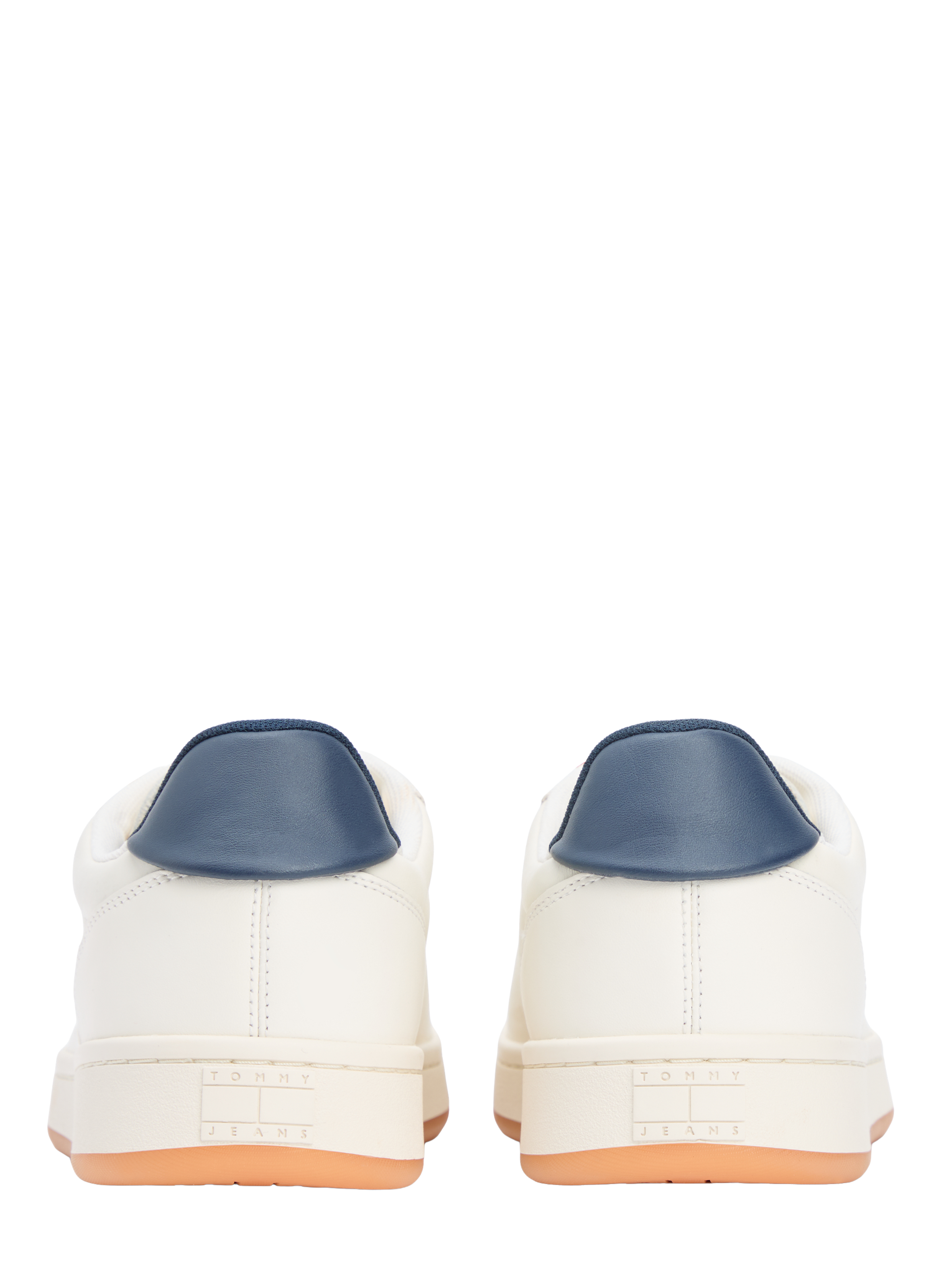 Baskets à logo en cuir TOMMY HILFIGER Blanc