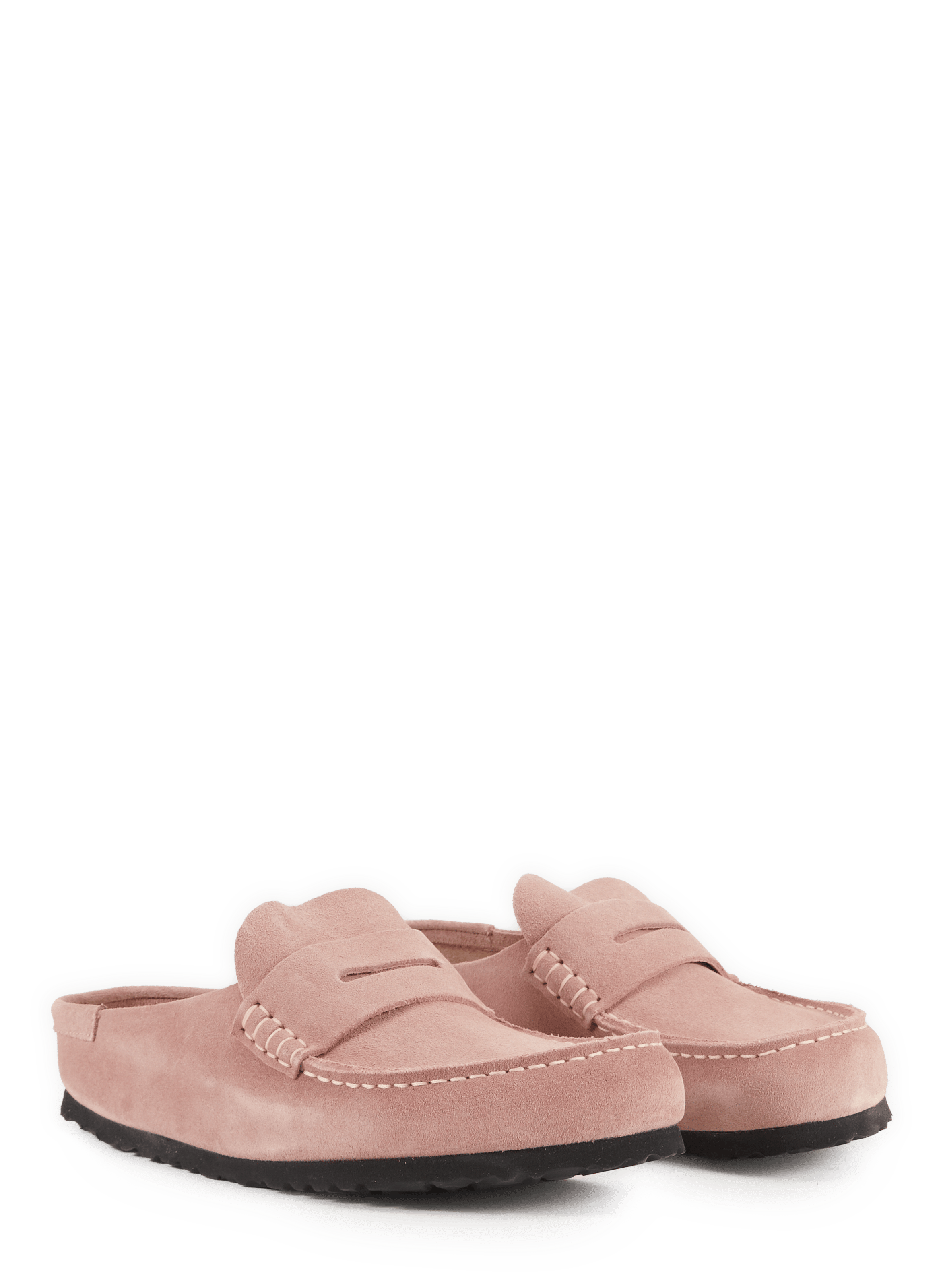 Mocassins Naples en cuir suédé BIRKENSTOCK Rose