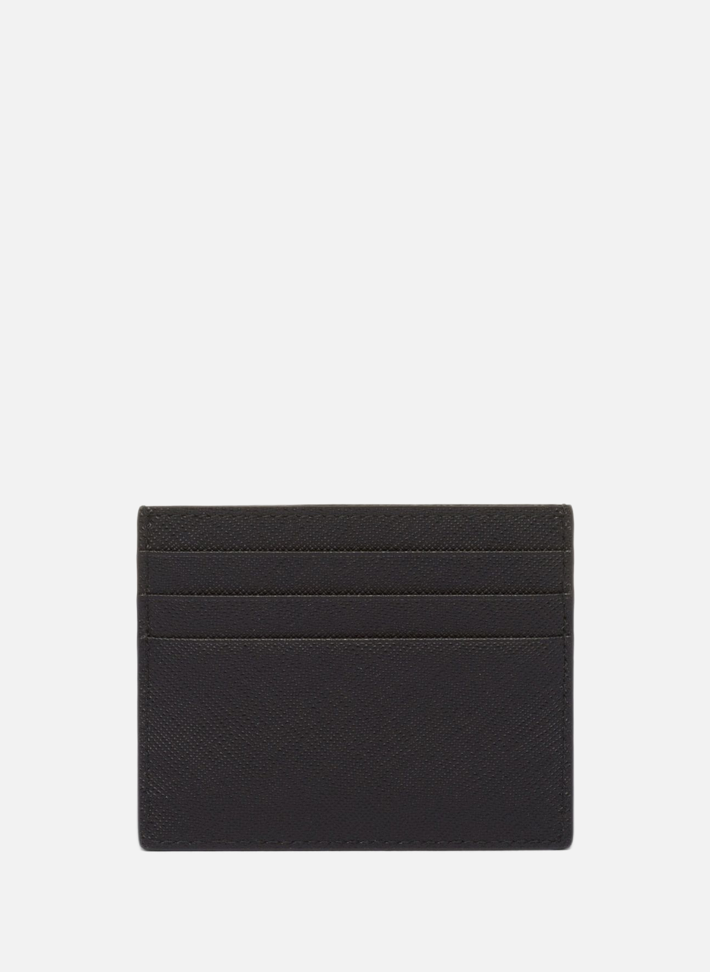 Porte-cartes en cuir saffiano PRADA Noir