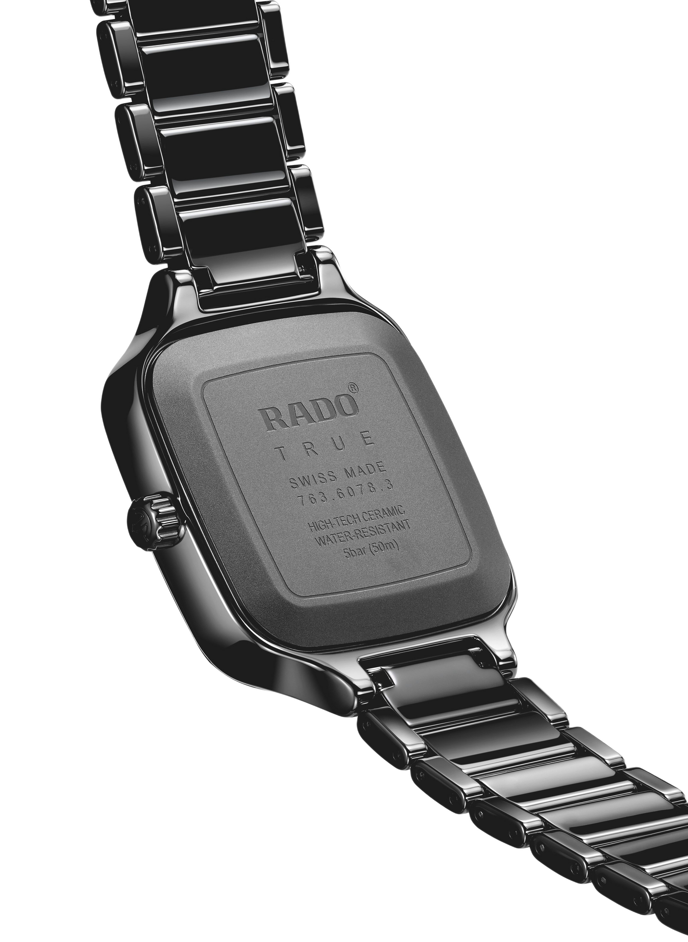Montre automatique True Square en céramique RADO Noir