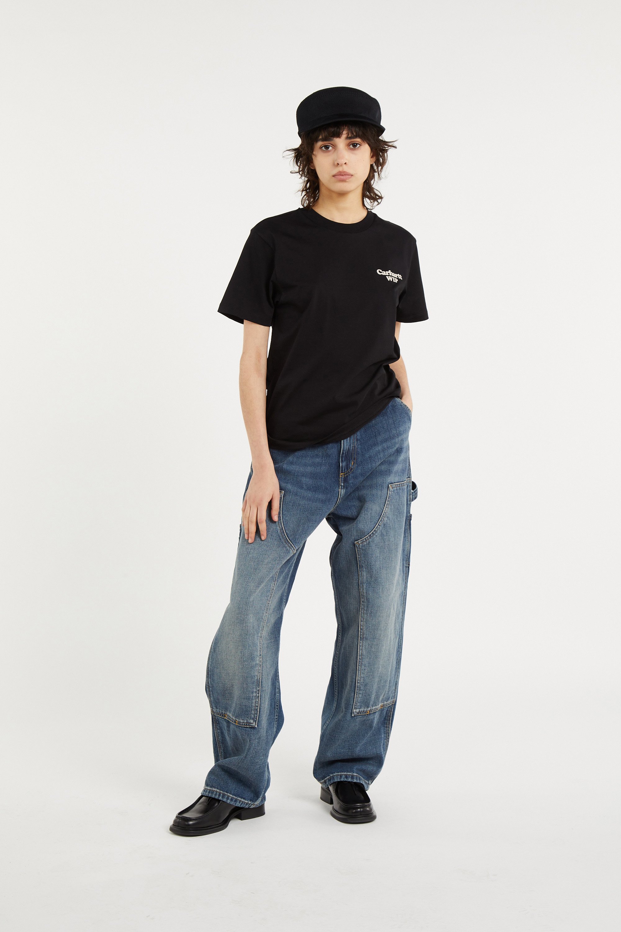 T-shirt w' s/s spoiled t-shirt CARHARTT WIP Noir